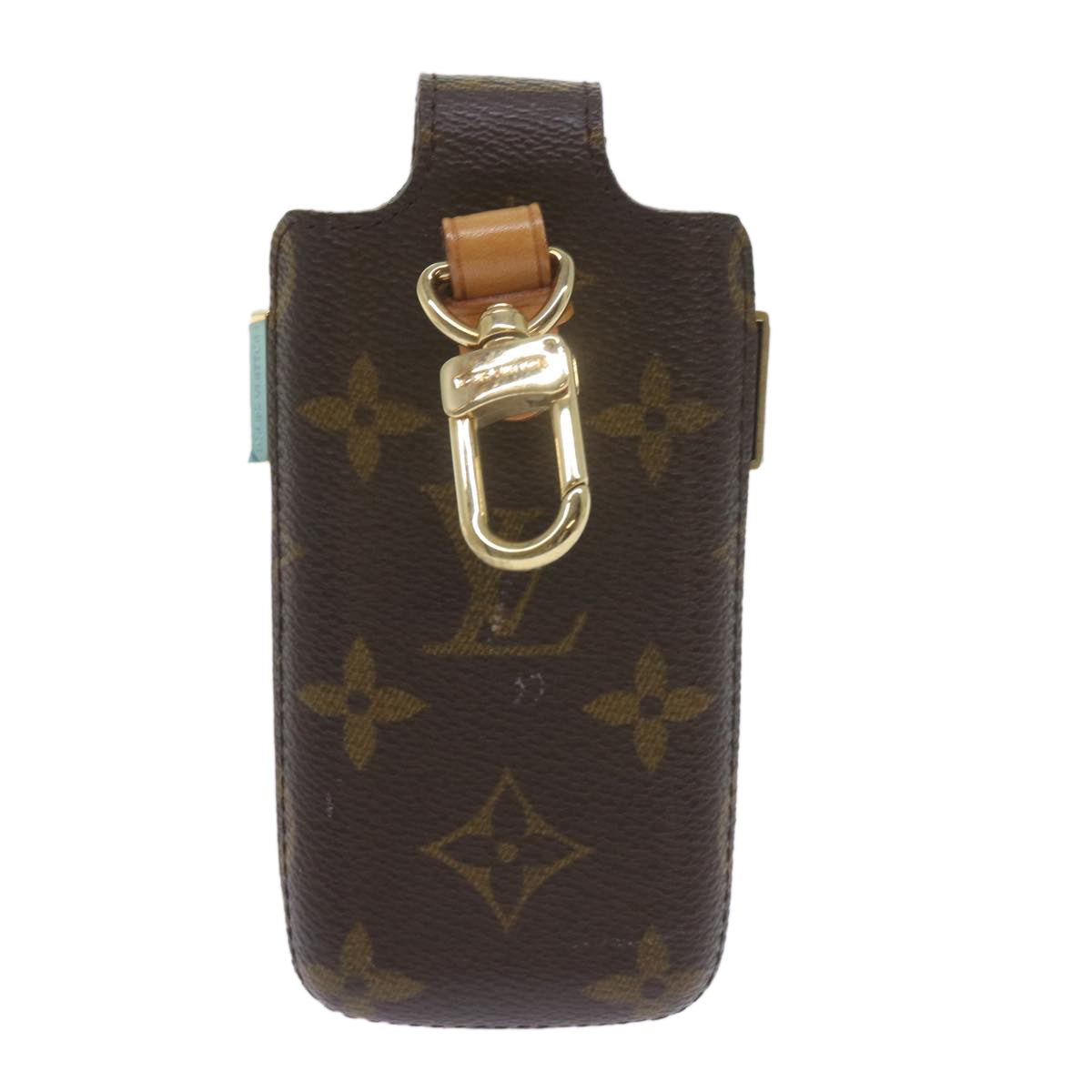 LOUIS VUITTON Monogram Etui Telephone International Cell Case M63064 Auth ac2504