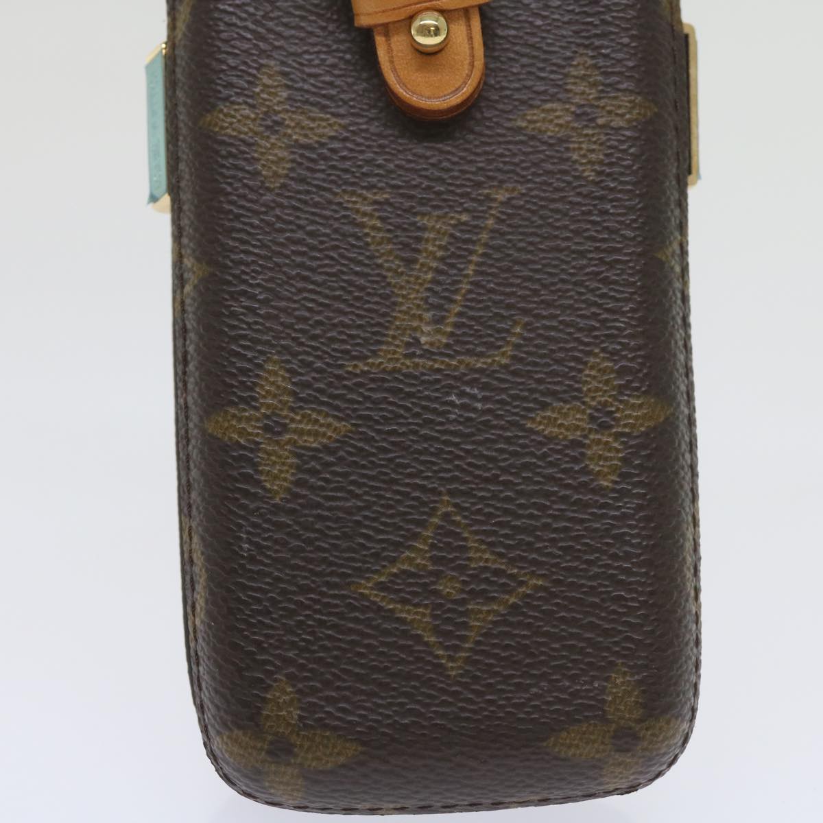 LOUIS VUITTON Monogram Etui Telephone International Cell Case M63064 Auth ac2504