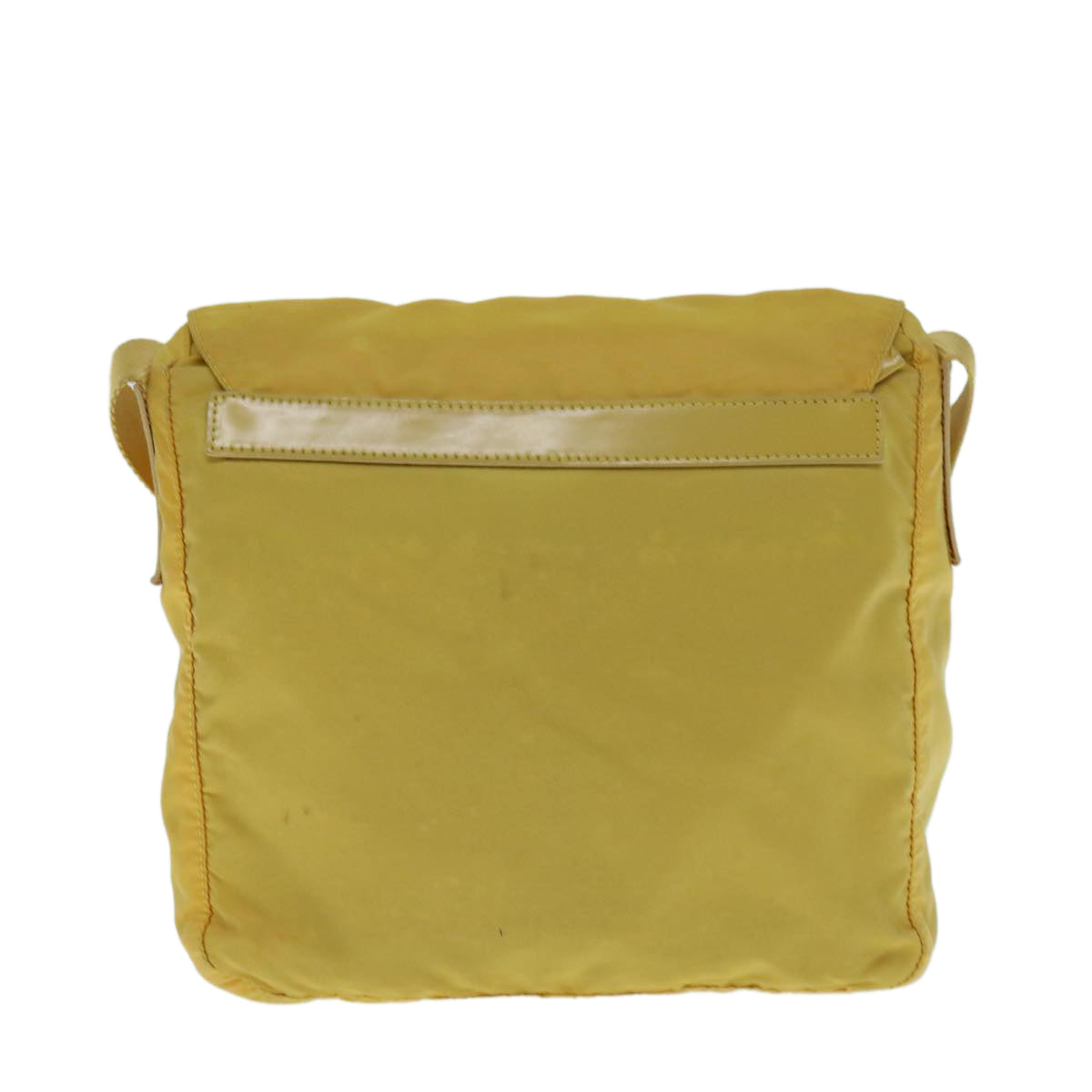 PRADA Shoulder Bag Nylon Yellow Auth ac2531 - 0