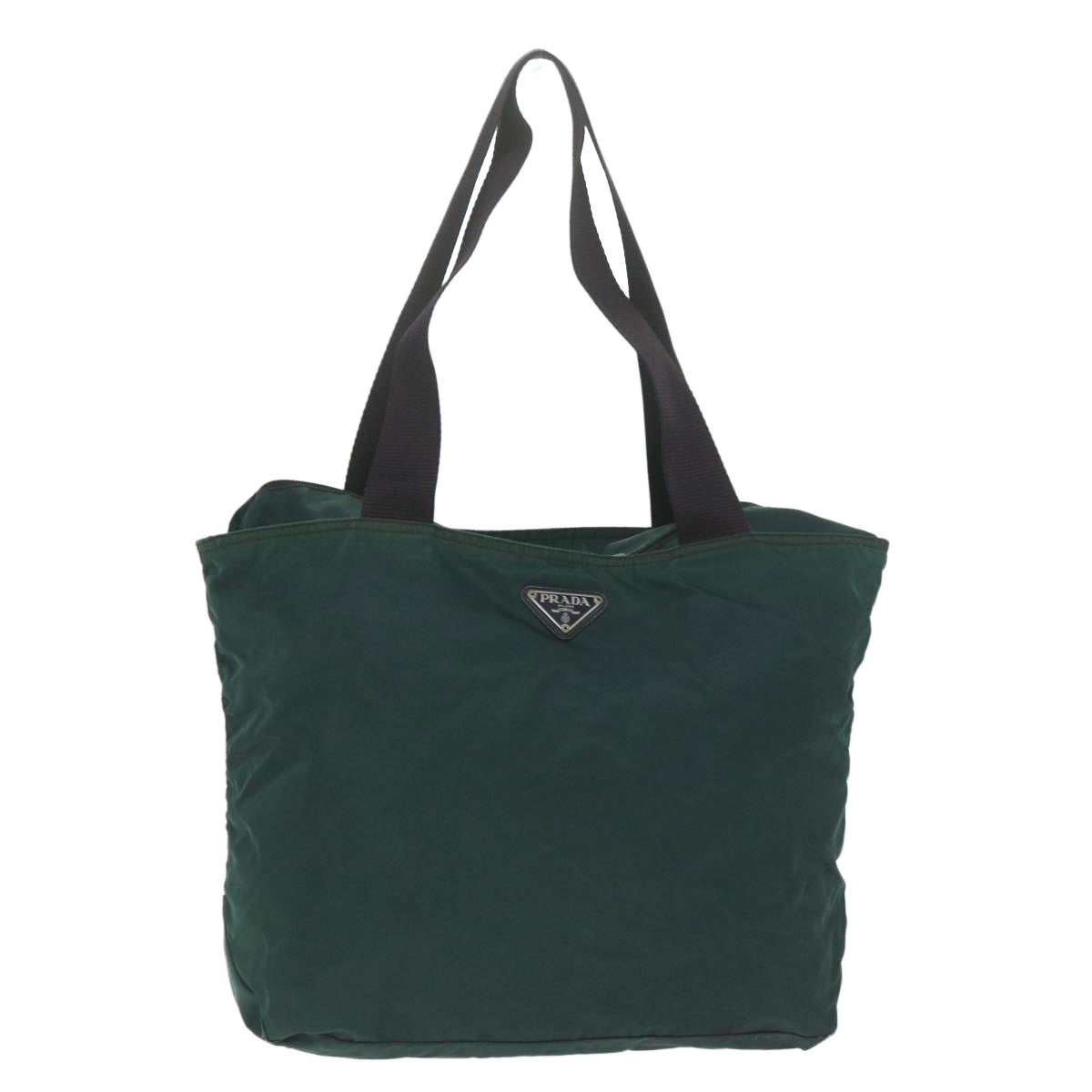 PRADA Tote Bag Nylon Green Auth ac2533 - 0