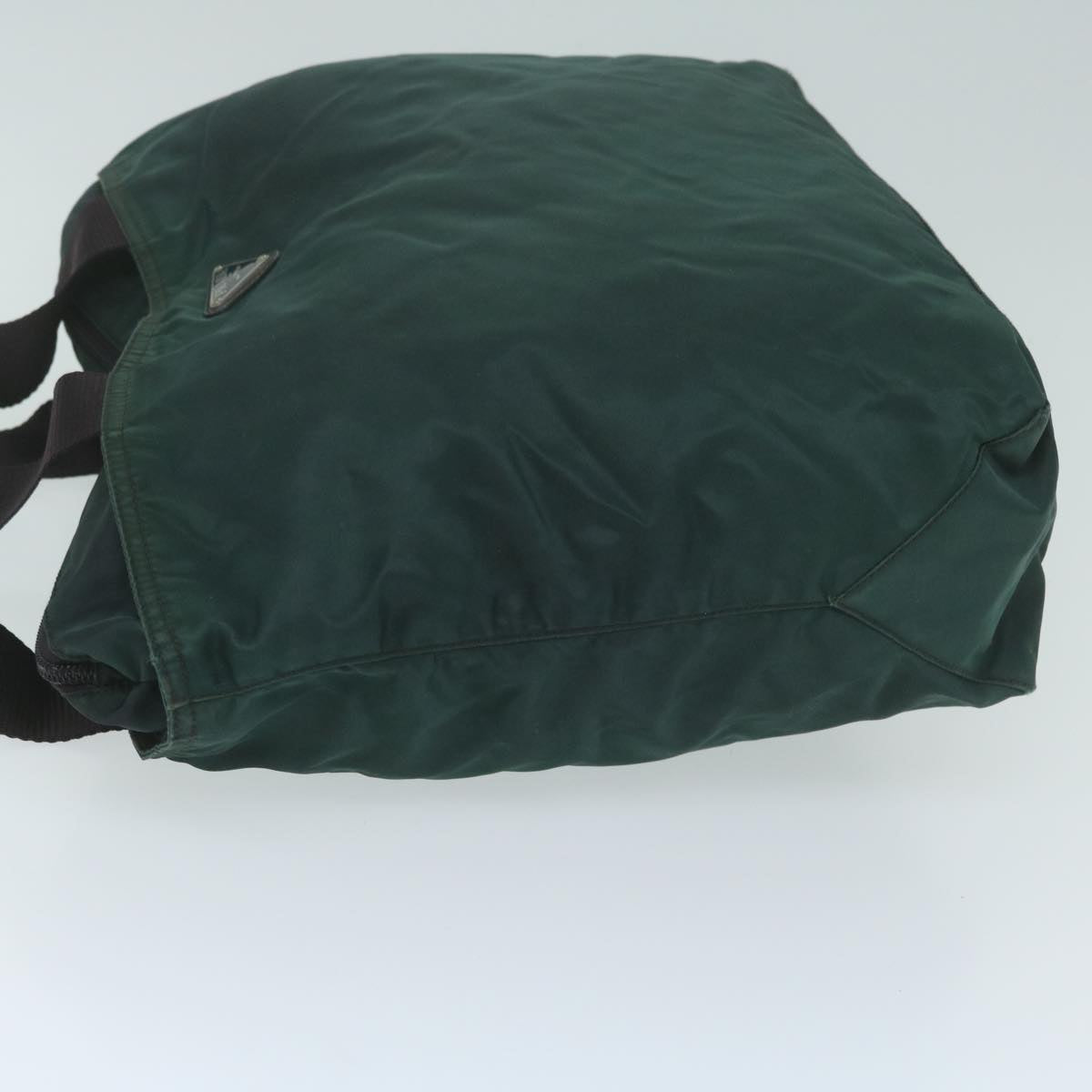 PRADA Tote Bag Nylon Green Auth ac2533