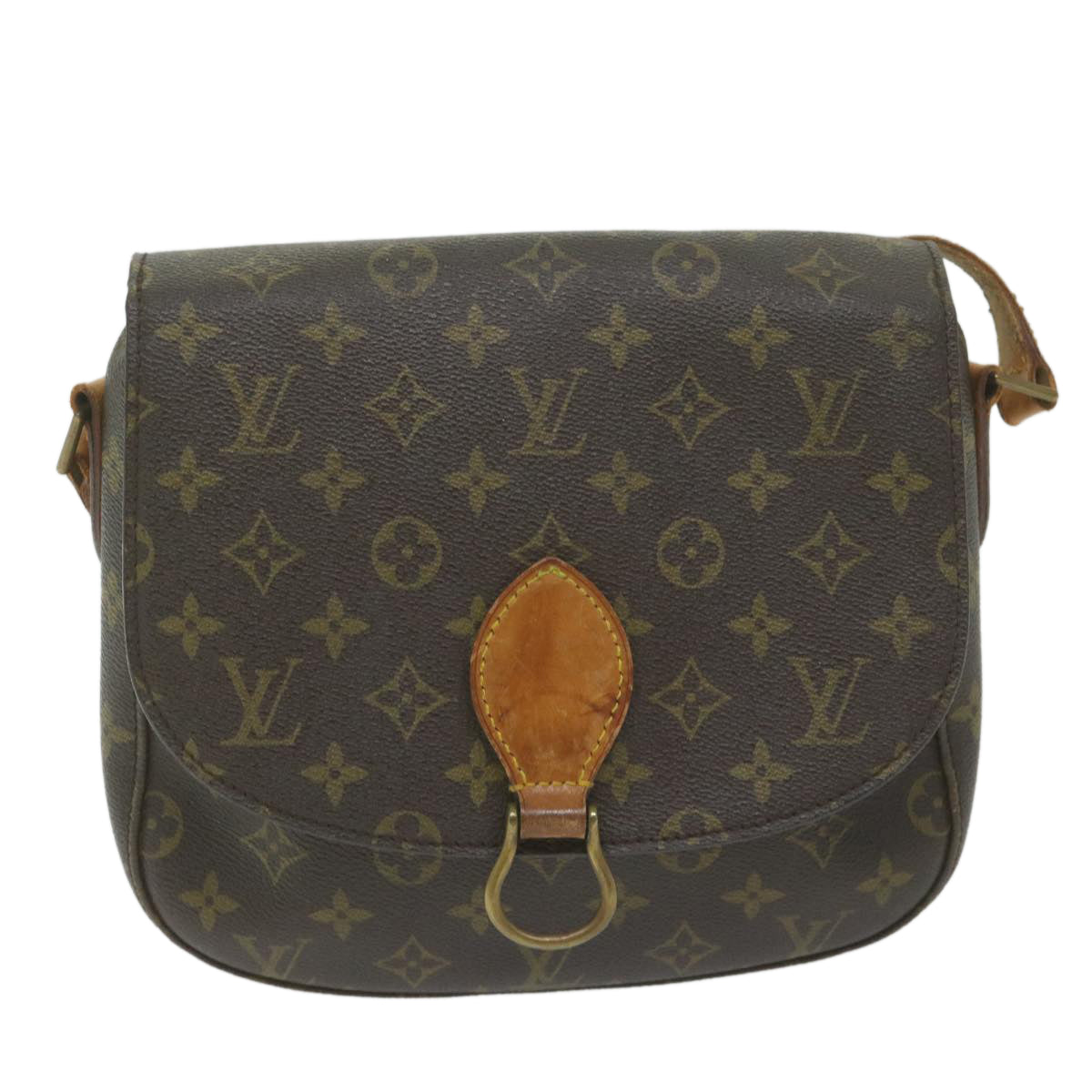 LOUIS VUITTON Monogram Saint Cloud GM Shoulder Bag Vintage M51242 LV Auth ac2547