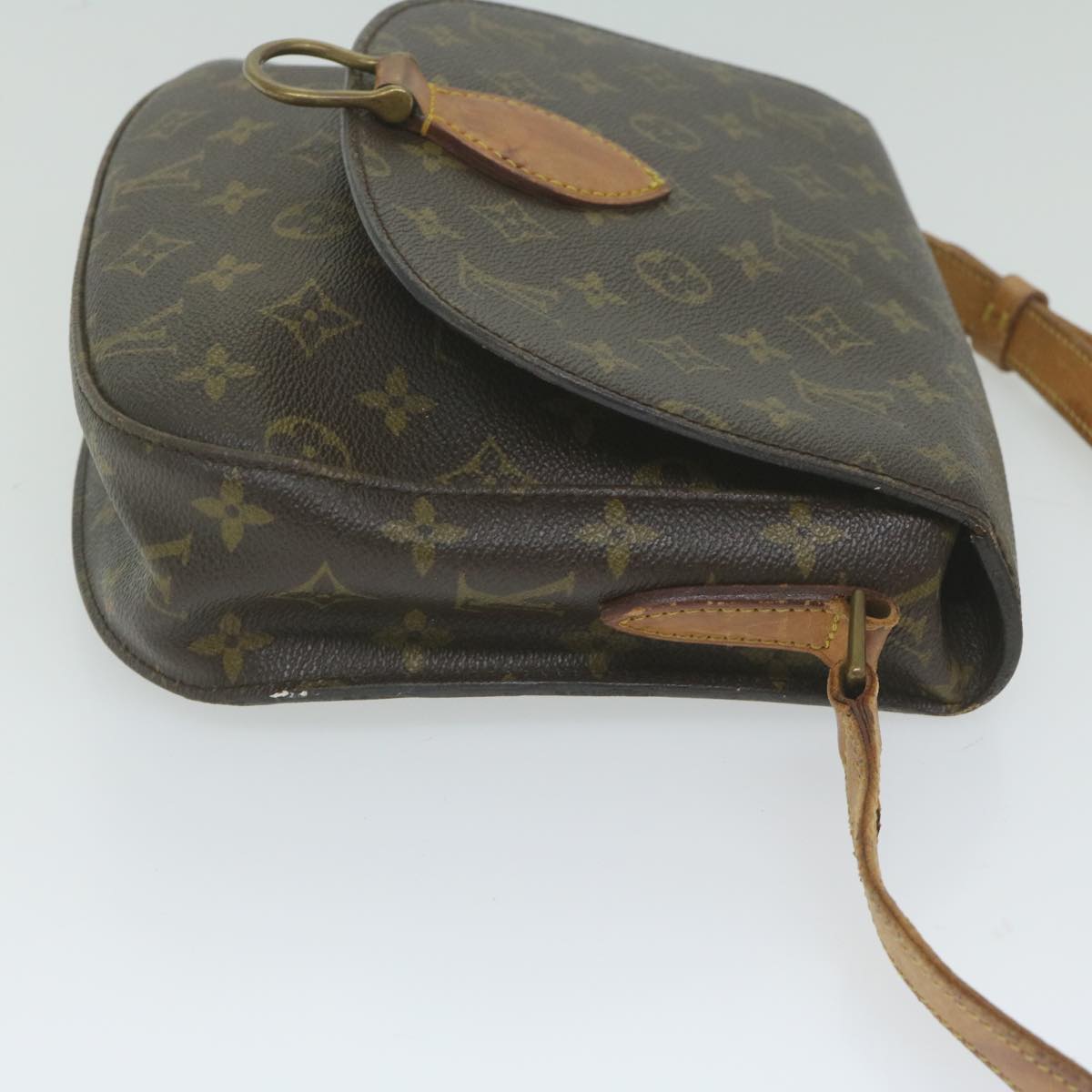 LOUIS VUITTON Monogram Saint Cloud GM Shoulder Bag Vintage M51242 LV Auth ac2547