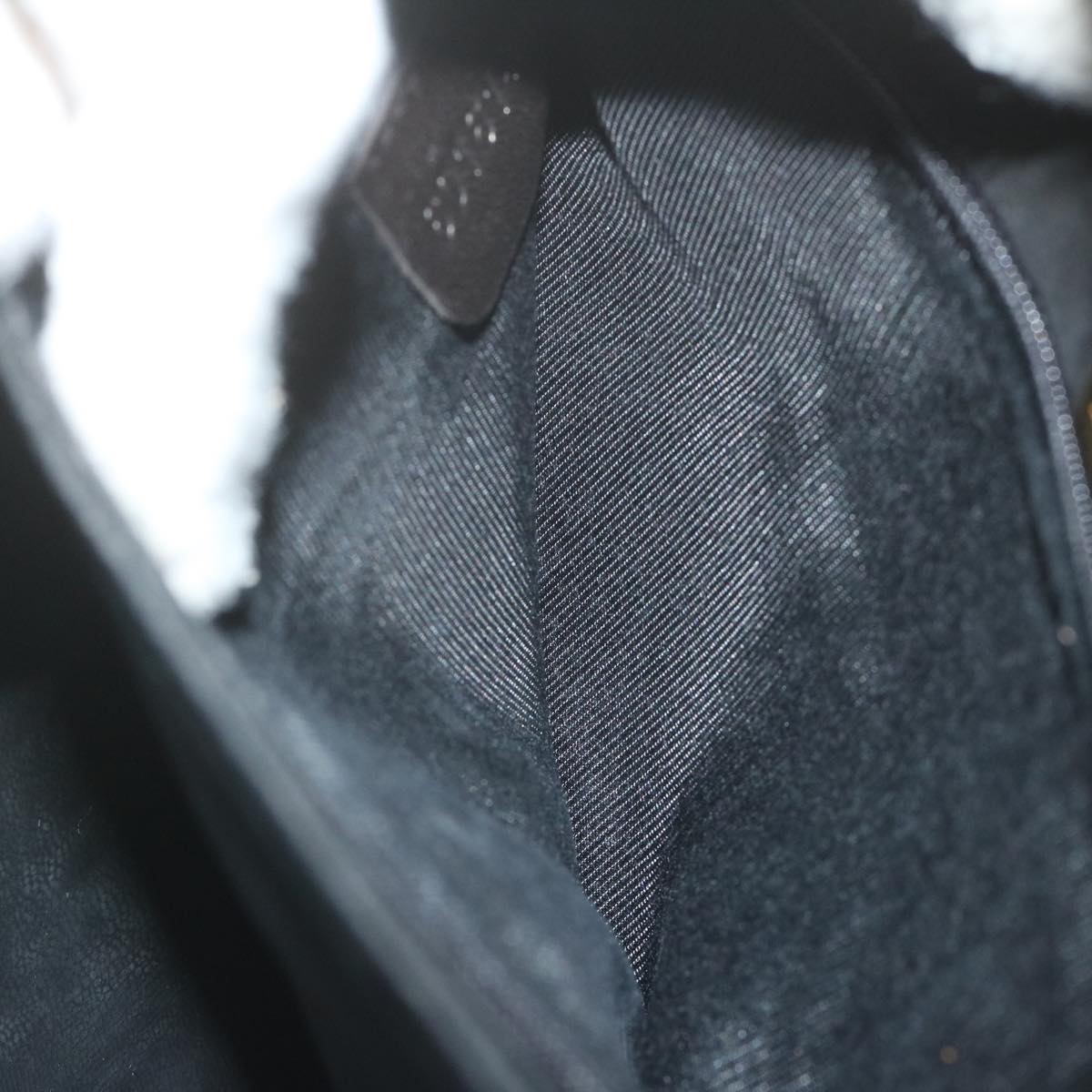 BALLY INTRECCIATO Hand Bag Leather 2way Black Auth ac2558