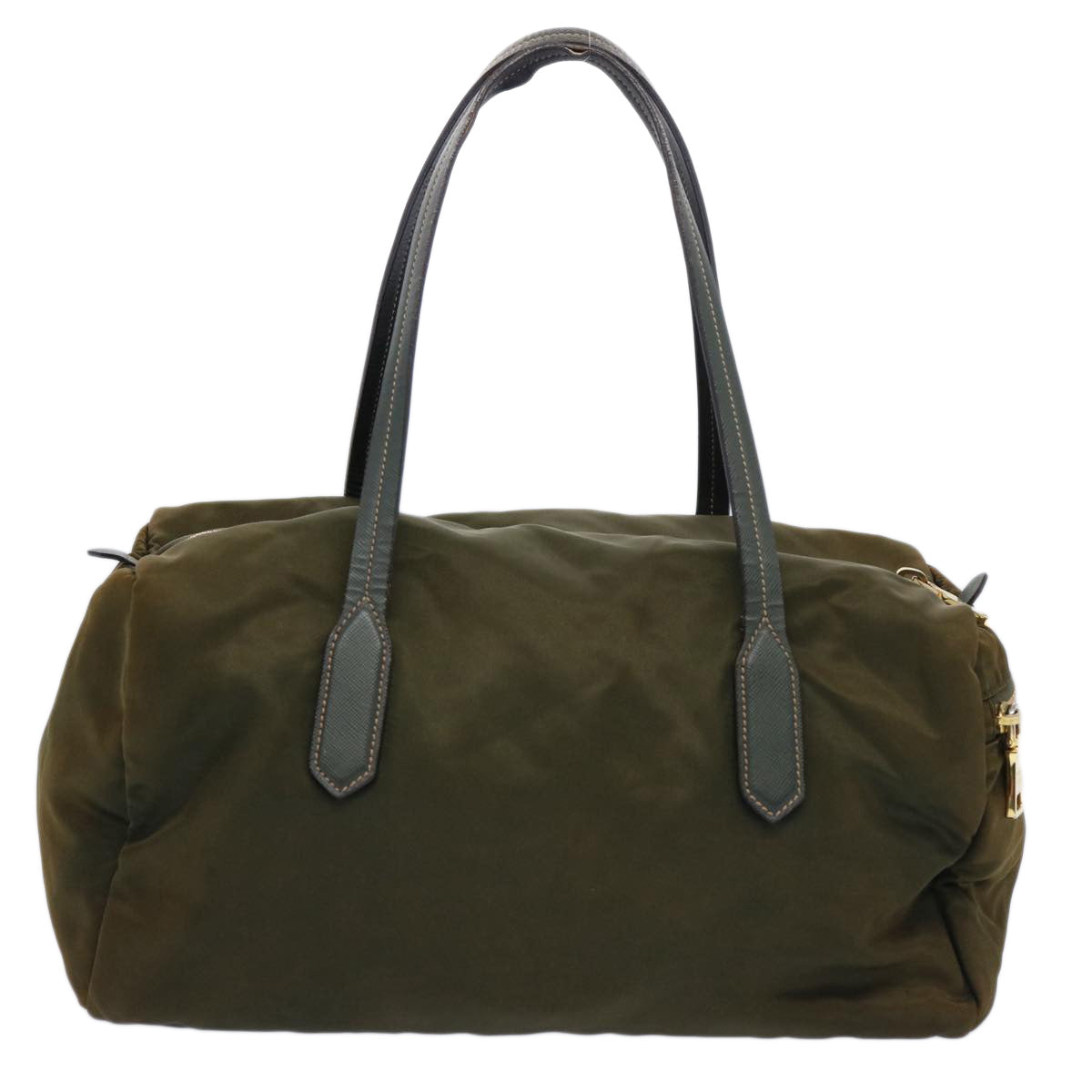 PRADA Shoulder Bag Nylon Khaki Auth ac2567 - 0