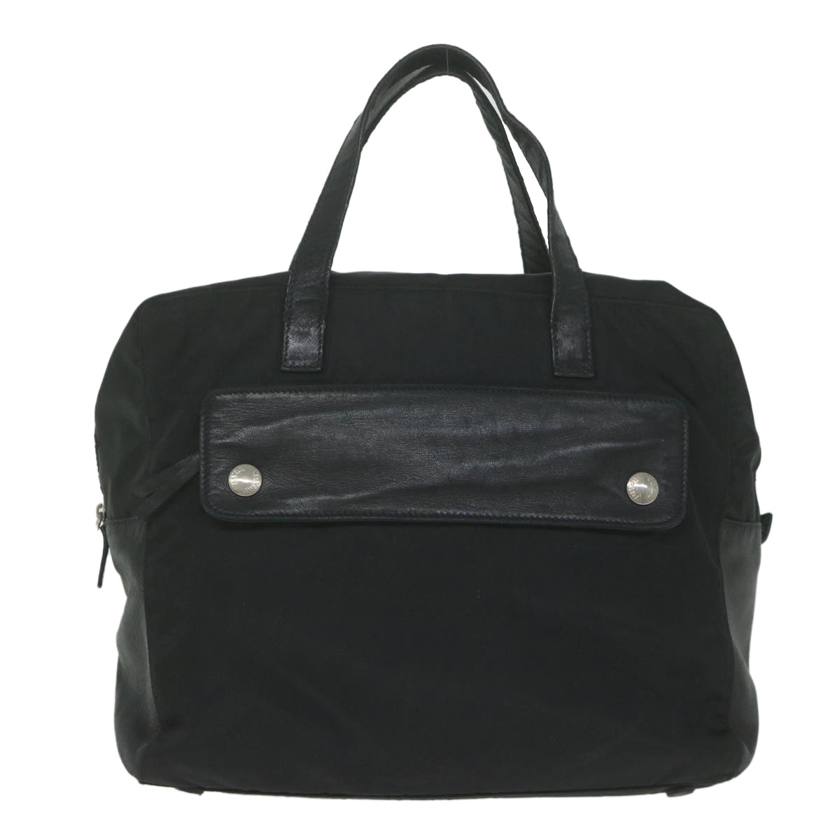 PRADA Hand Bag Nylon Black Auth ac2572 - 0