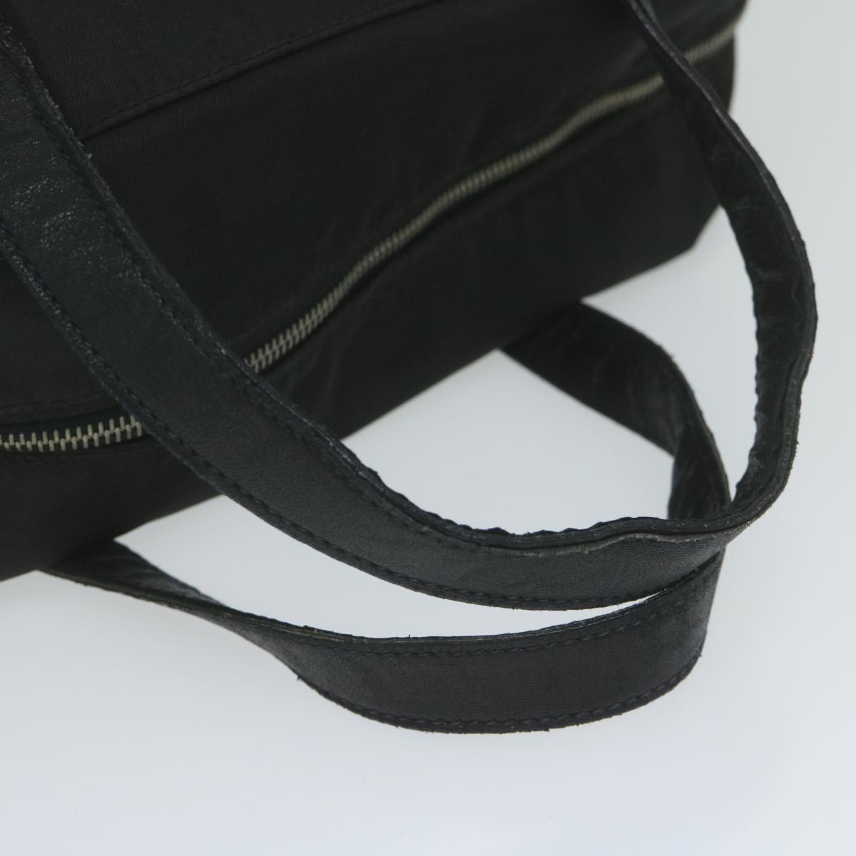 PRADA Hand Bag Nylon Black Auth ac2572