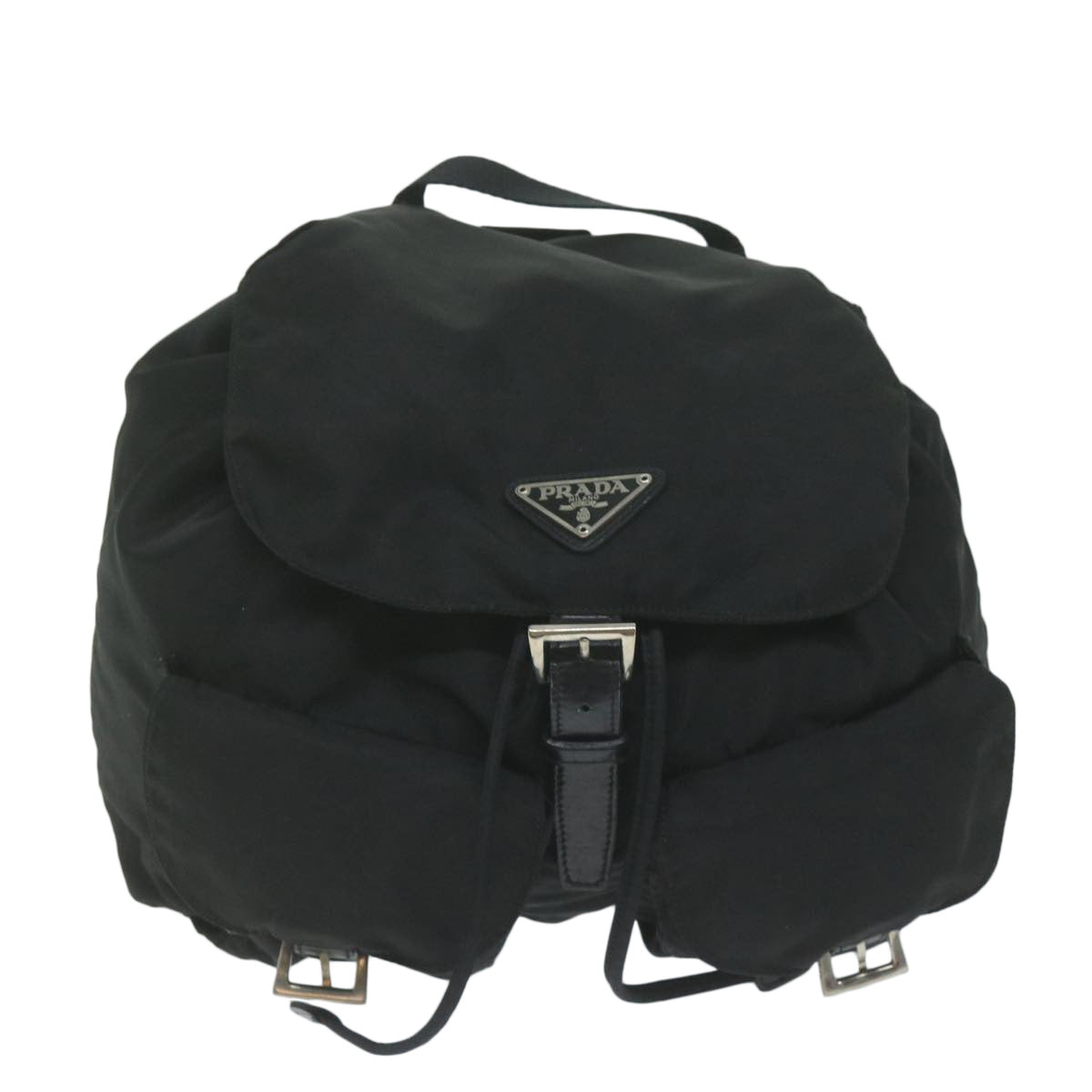 PRADA Backpack Nylon Black Auth ac2573