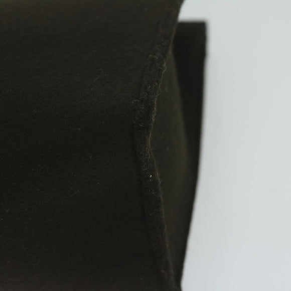 HERMES Pouch Wool Brown Auth ac2590
