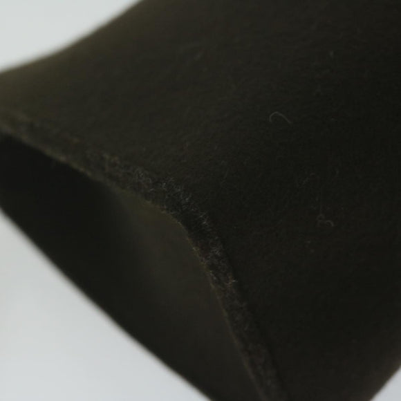 HERMES Pouch Wool Brown Auth ac2590