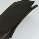 HERMES Pouch Wool Brown Auth ac2590-5
