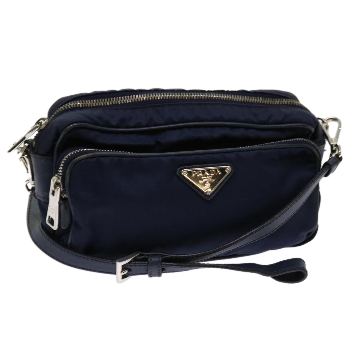 PRADA Shoulder Bag Nylon Navy Auth ac2599