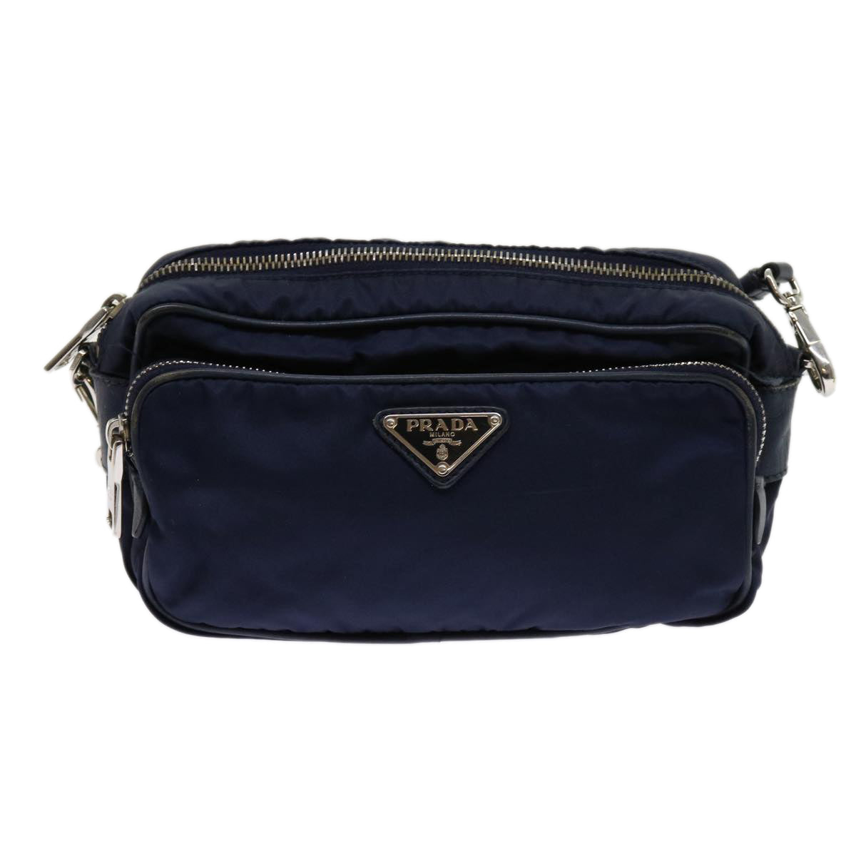 PRADA Shoulder Bag Nylon Navy Auth ac2599