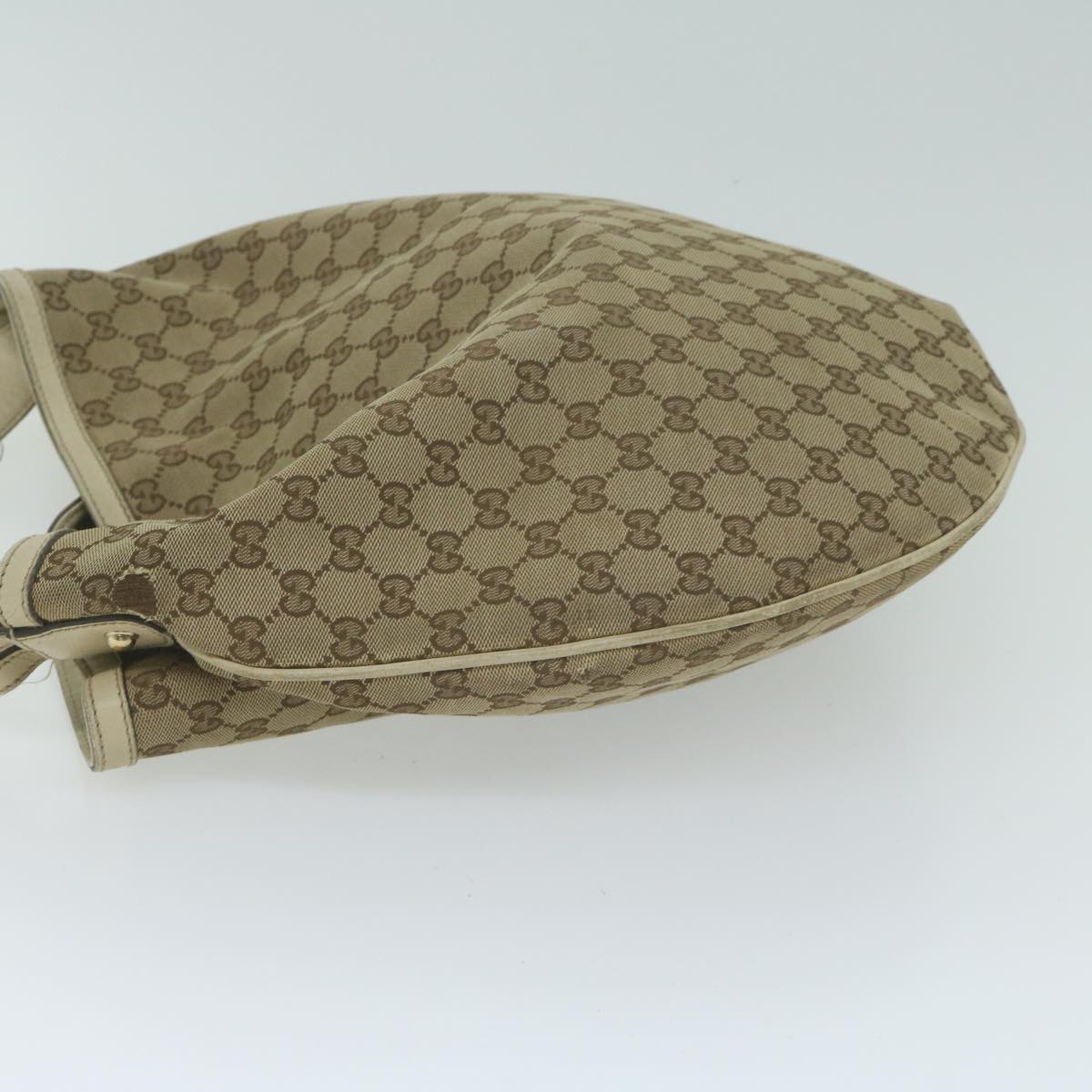 GUCCI GG Canvas Shoulder Bag Beige 211944 Auth ac2610