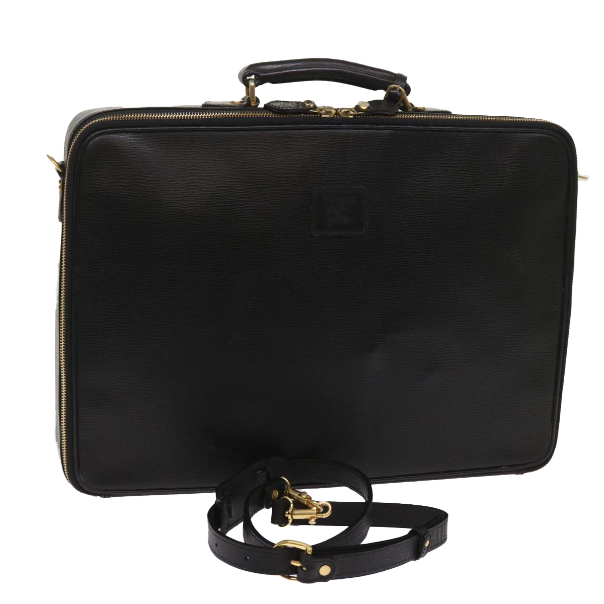 Burberrys Business Bag Leather 2way Black Auth ac2626