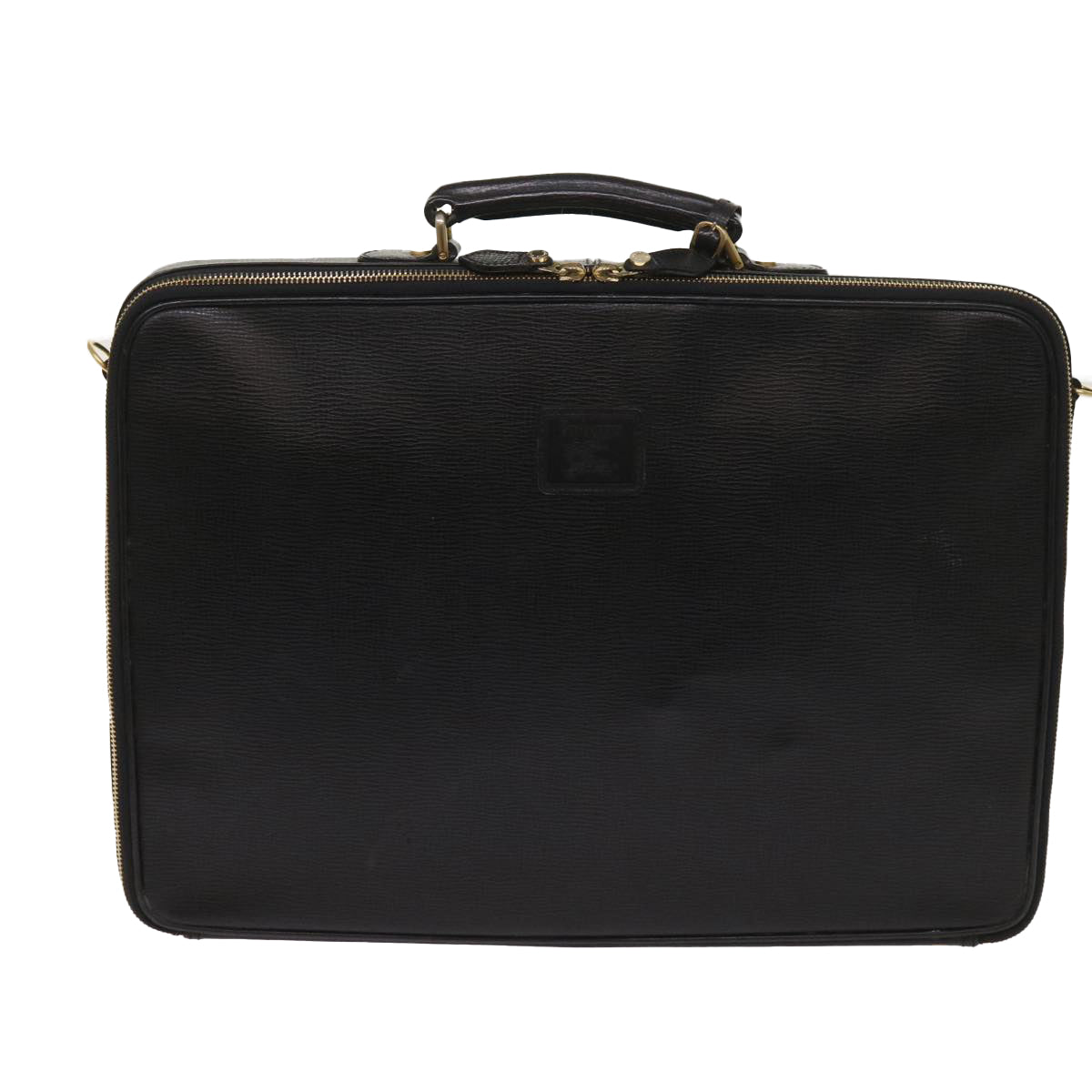 Burberrys Business Bag Leather 2way Black Auth ac2626 - 0