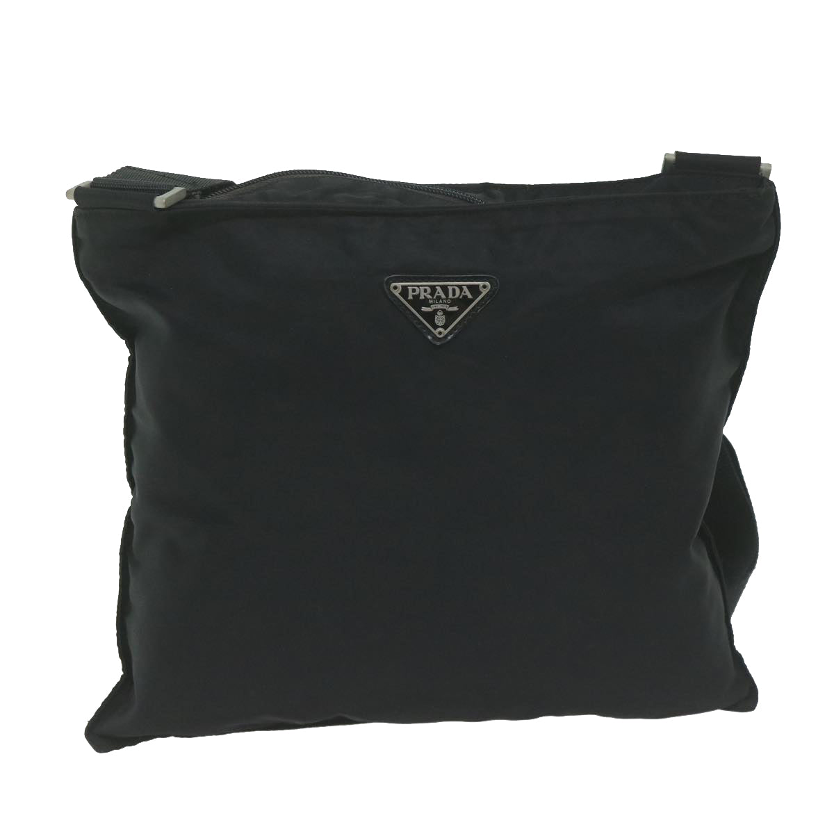 PRADA Shoulder Bag Nylon Black Auth ac2658 - 0