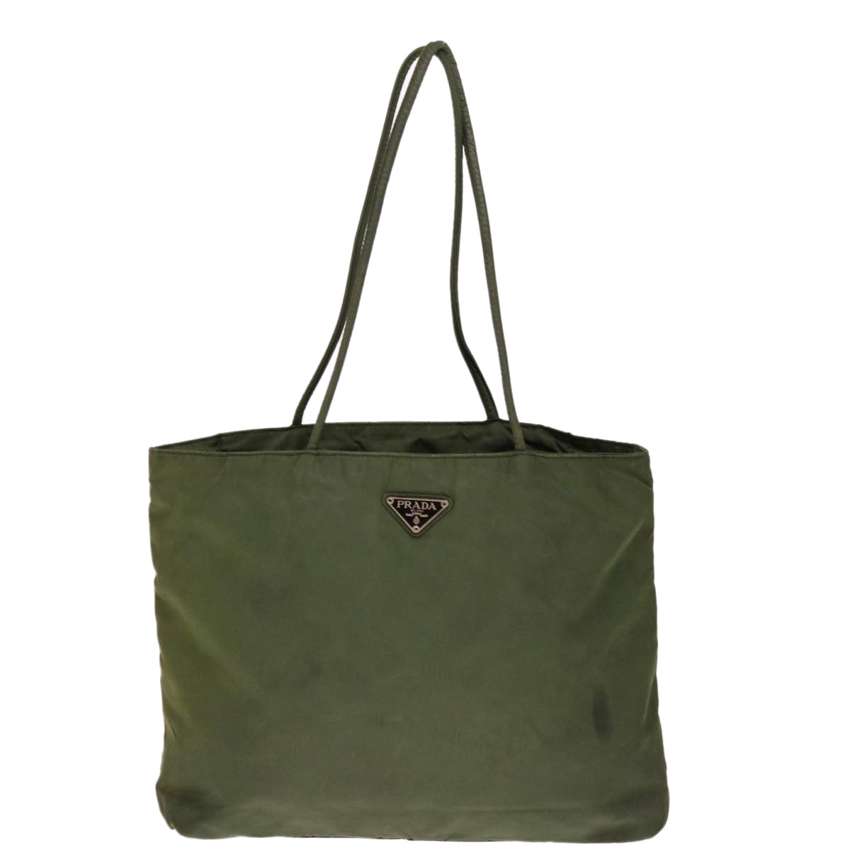 PRADA Shoulder Bag Nylon Khaki Auth ac2660