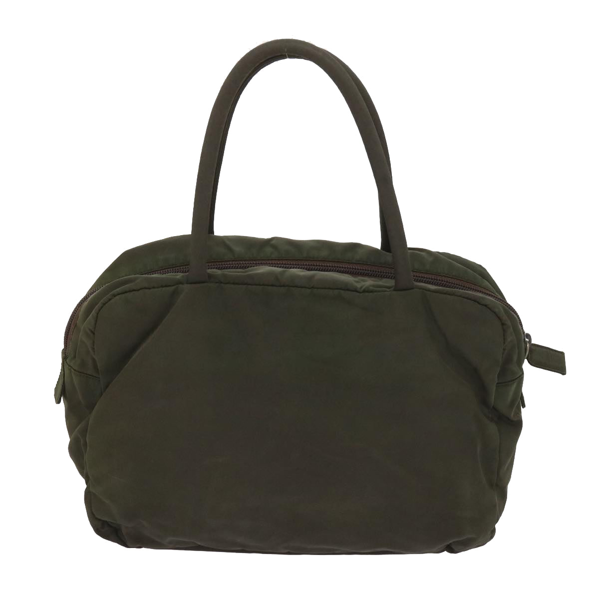 PRADA Hand Bag Nylon Green Auth ac2745 - 0