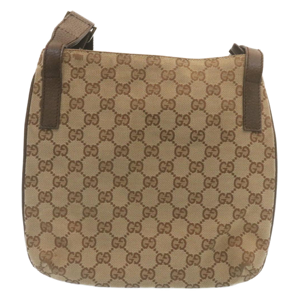 GUCCI GG Canvas Shoulder Bag Beige 122793 Auth ac588 - 0