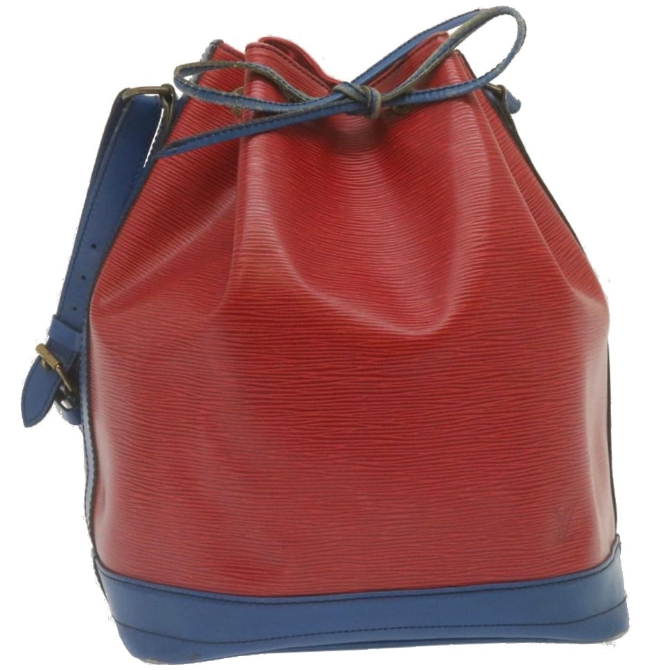 LOUIS VUITTON Epi Noe Bicolor Shoulder Bag Blue Red M44084 LV Auth ac631