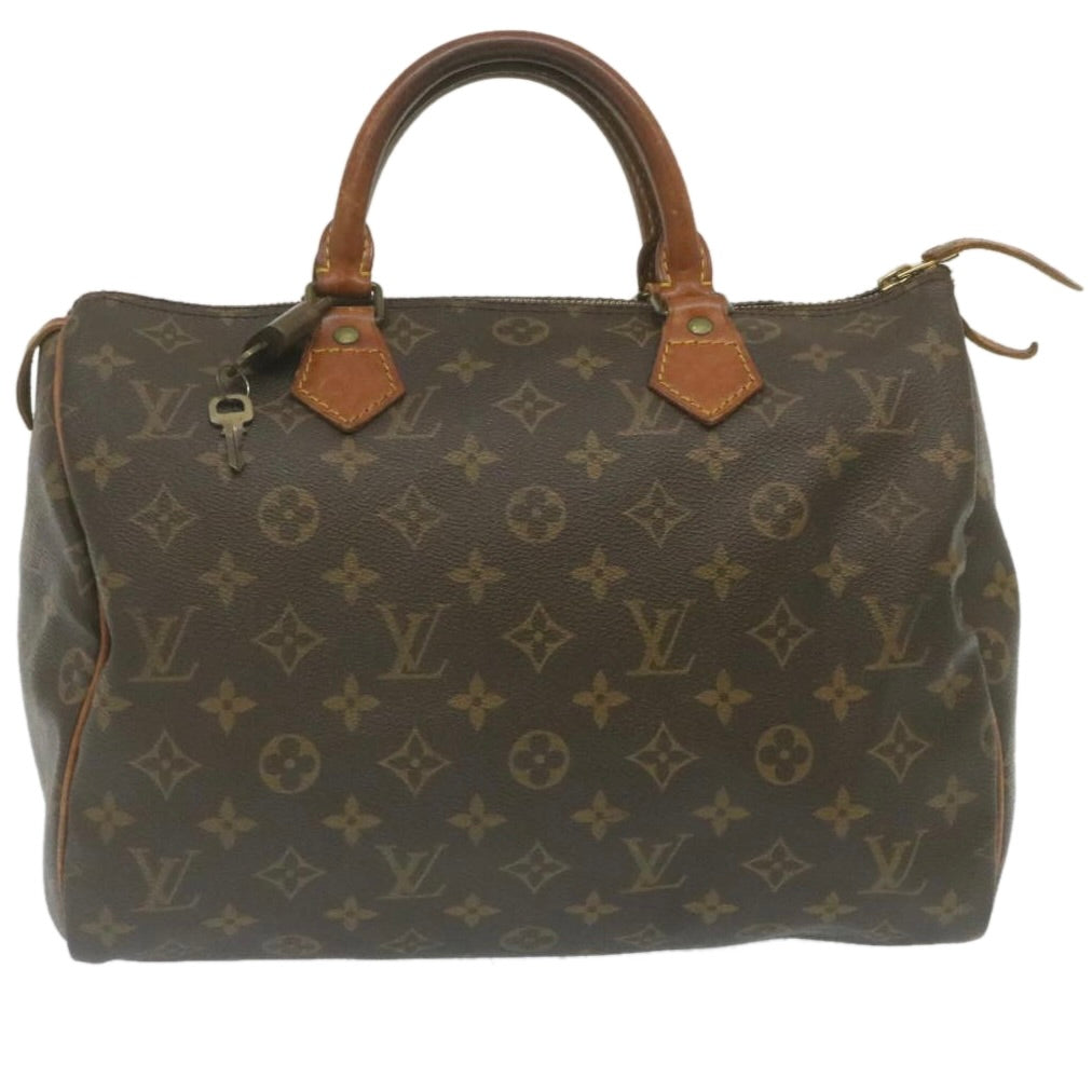 LOUIS VUITTON Monogram Speedy 30 Hand Bag M41526 LV Auth ac637