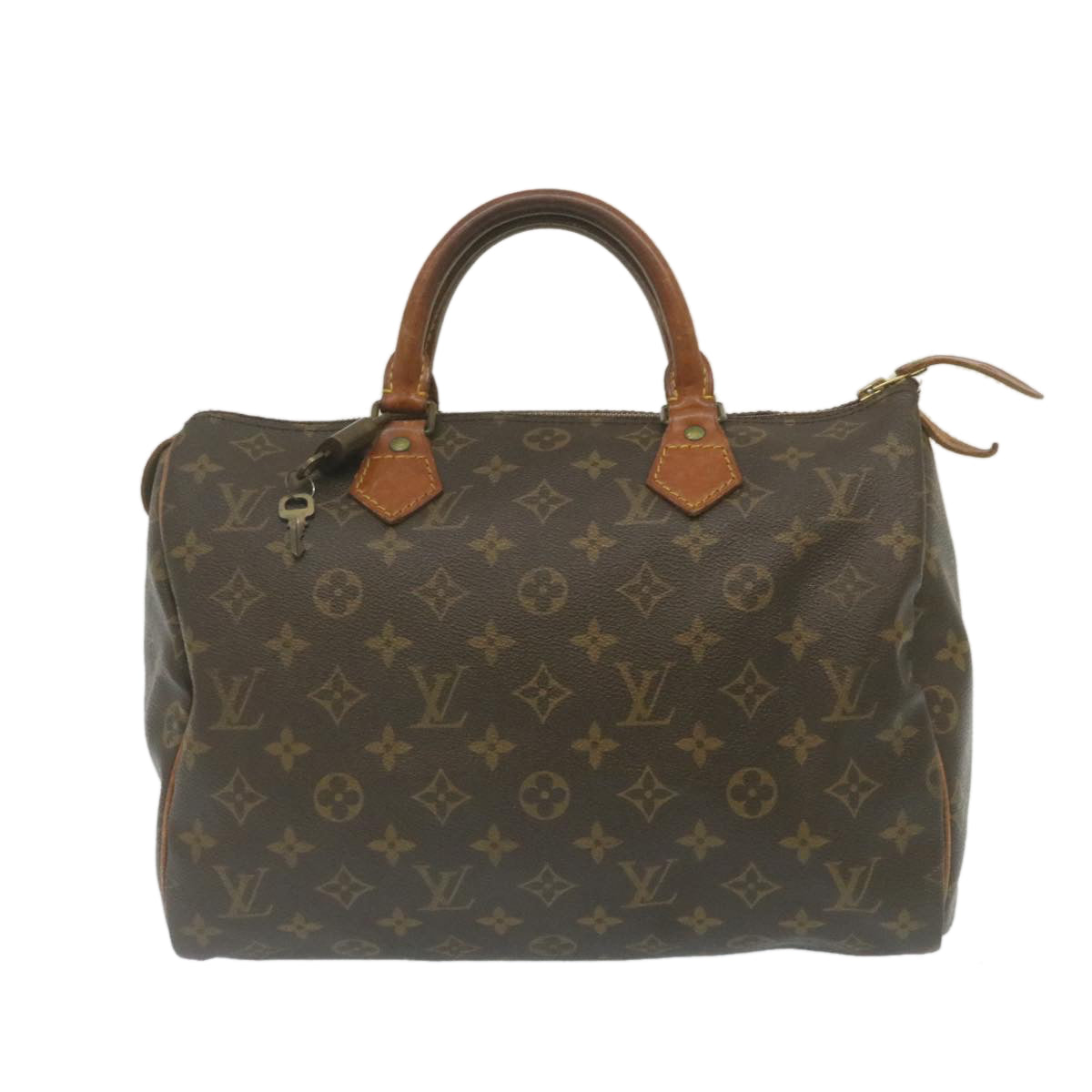 LOUIS VUITTON Monogram Speedy 30 Hand Bag M41526 LV Auth ac637