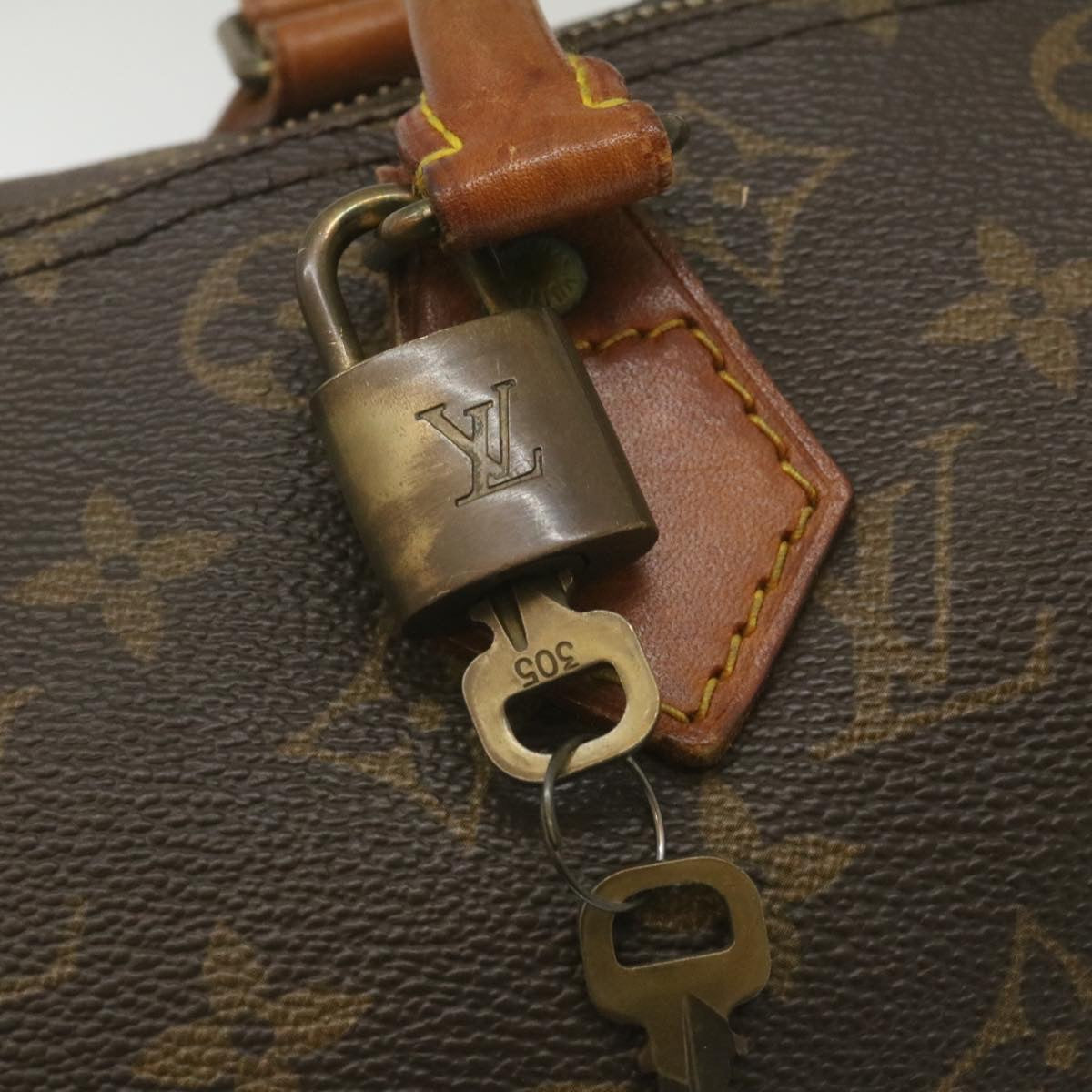 LOUIS VUITTON Monogram Speedy 30 Hand Bag M41526 LV Auth ac637