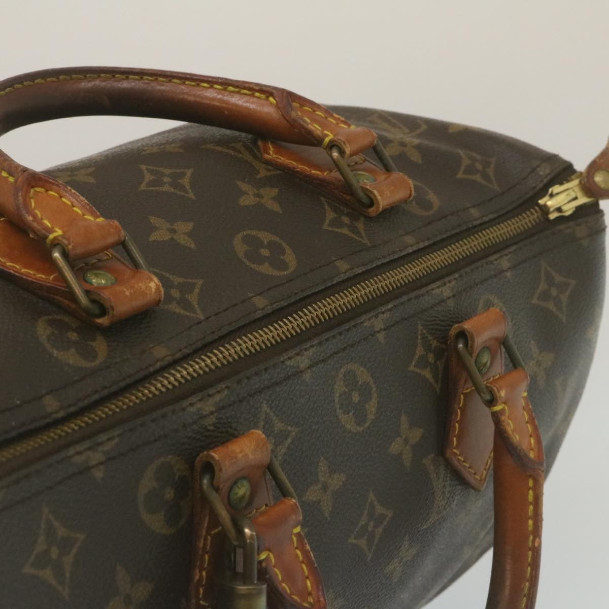 LOUIS VUITTON Monogram Speedy 30 Hand Bag M41526 LV Auth ac637