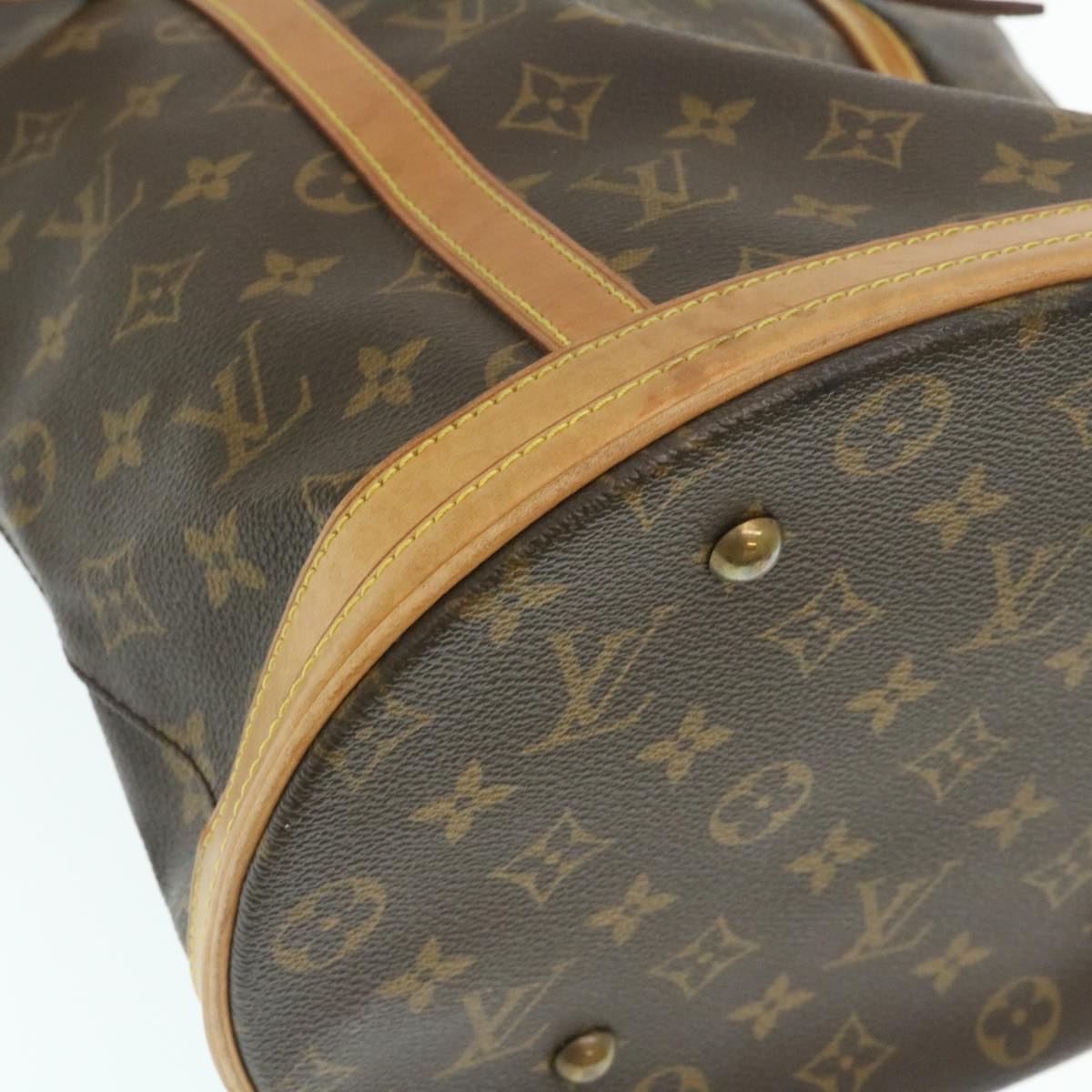 LOUIS VUITTON Monogram Bucket GM Shoulder Bag M42236 LV Auth ac641