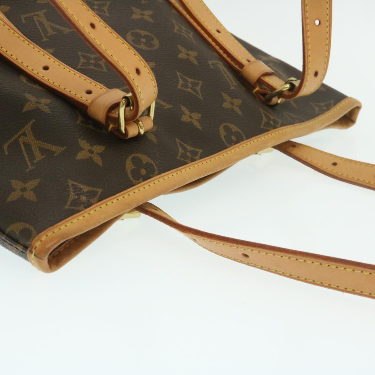 LOUIS VUITTON Monogram Bucket GM Shoulder Bag M42236 LV Auth ac642