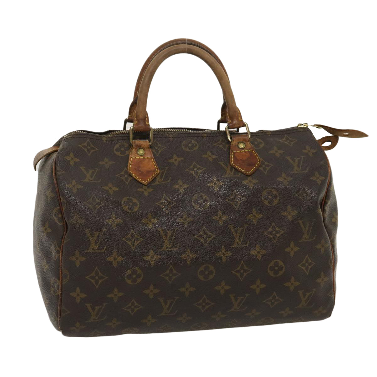 LOUIS VUITTON Monogram Speedy 30 Hand Bag M41526 LV Auth ac709