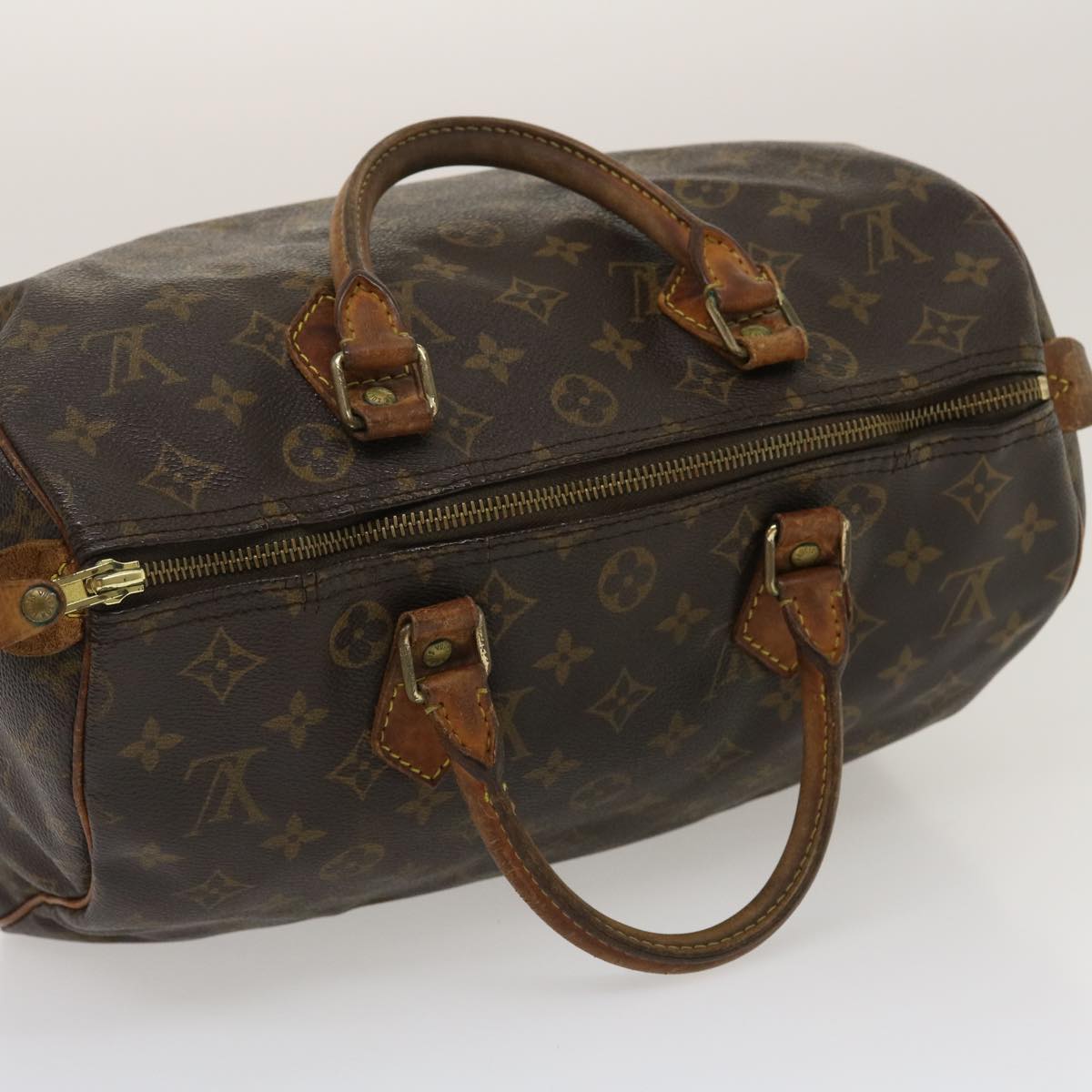 LOUIS VUITTON Monogram Speedy 30 Hand Bag M41526 LV Auth ac709