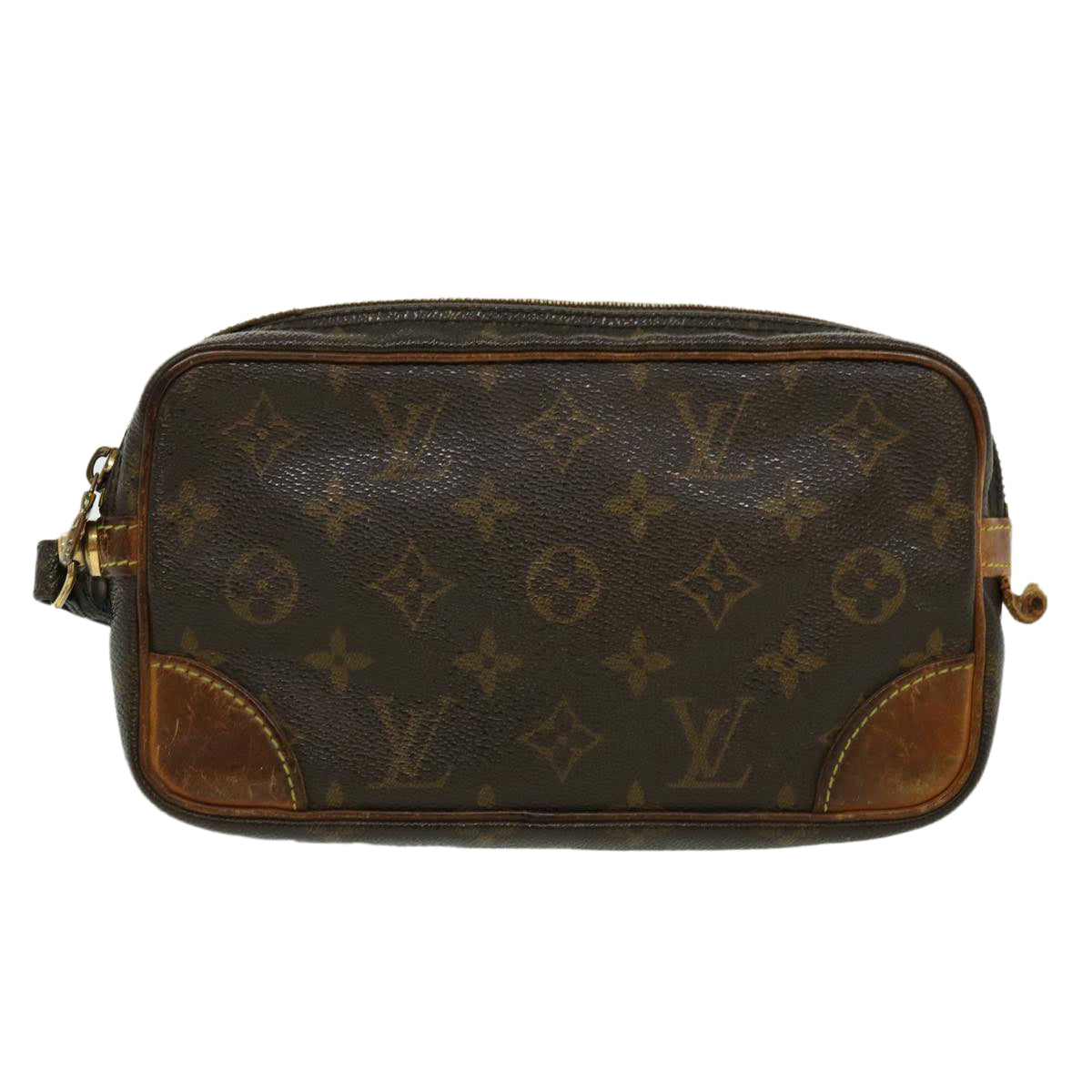 LOUIS VUITTON Monogram Marly Dragonne PM Clutch Bag M51827 LV Auth ac763