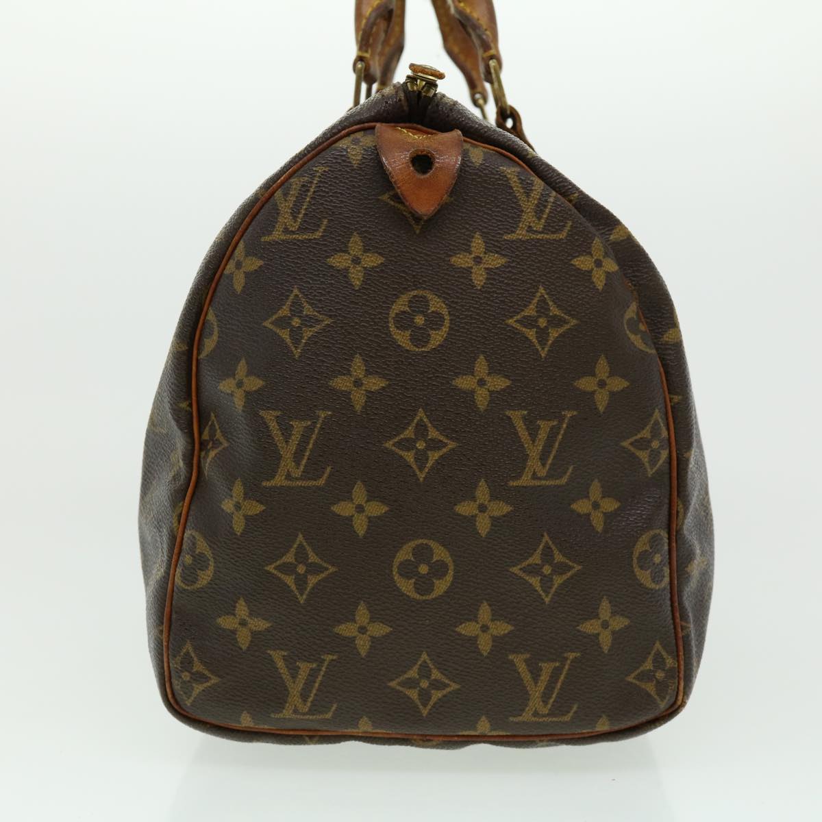 LOUIS VUITTON Monogram Speedy 30 Hand Bag M41526 LV Auth ac779