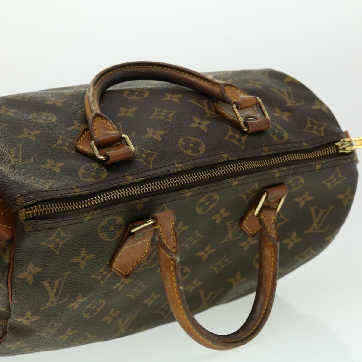 LOUIS VUITTON Monogram Speedy 30 Hand Bag M41526 LV Auth ac779