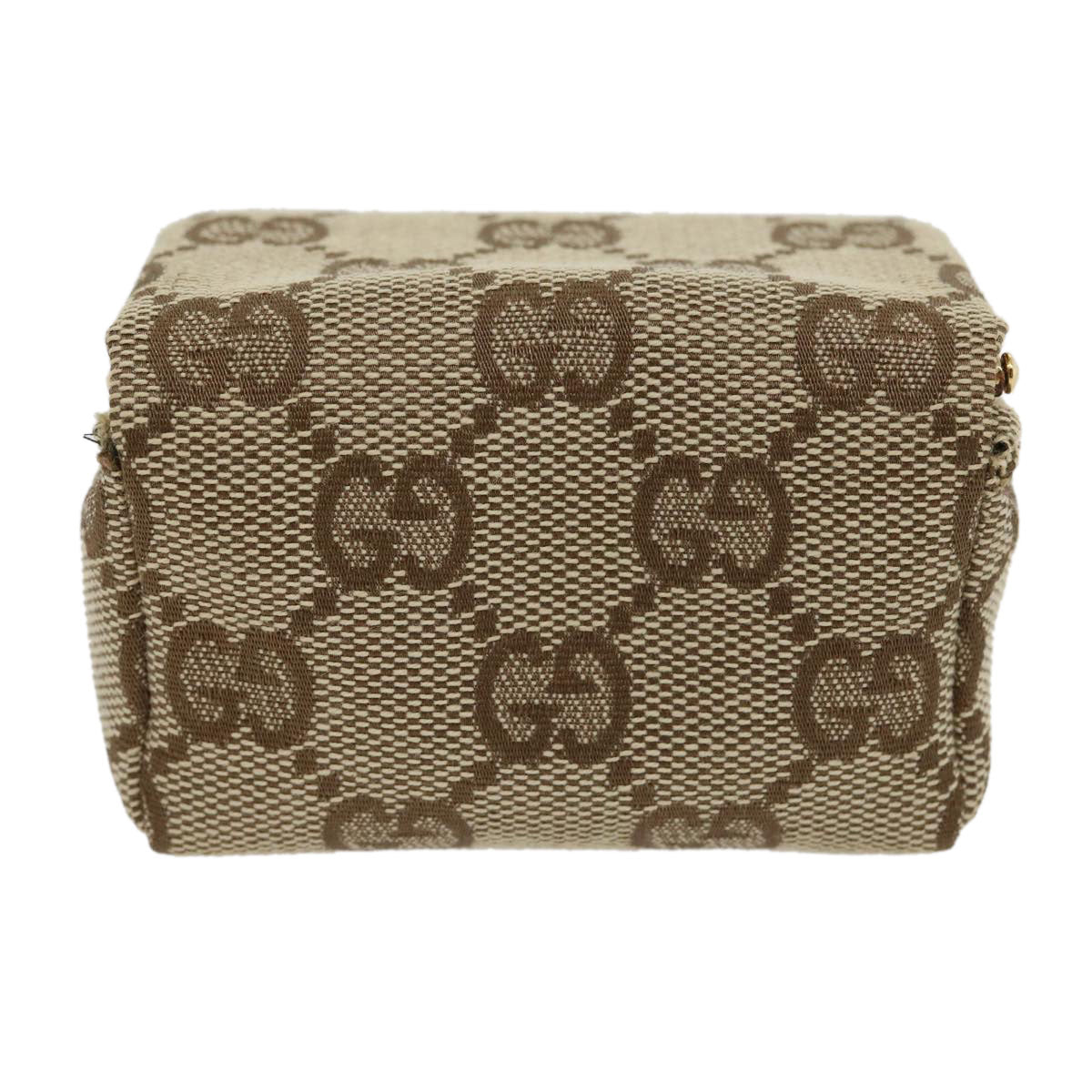 GUCCI GG Canvas Pouch Beige Auth ac929 - 0