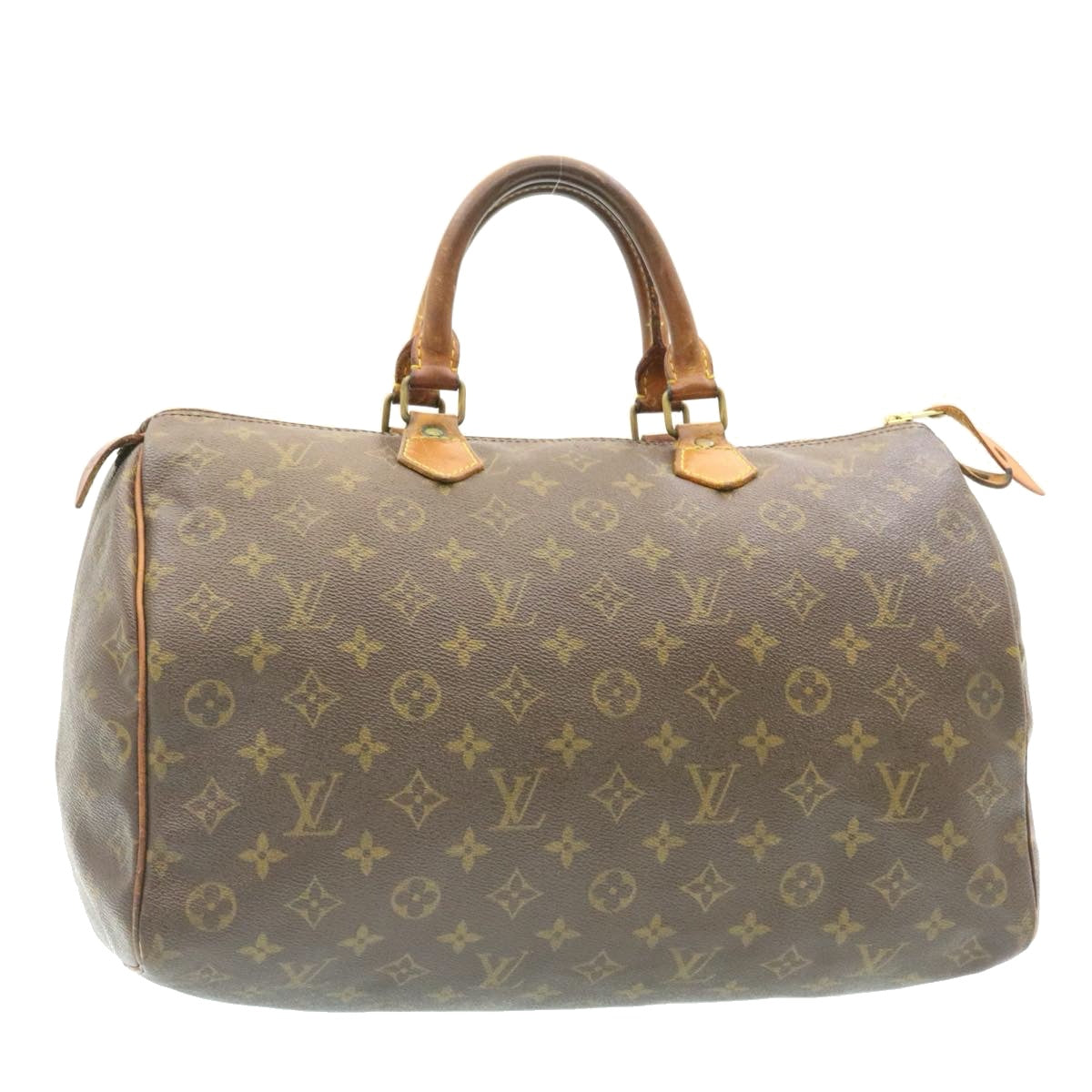 LOUIS VUITTON Monogram Speedy 35 Hand Bag M41524 LV Auth ai155