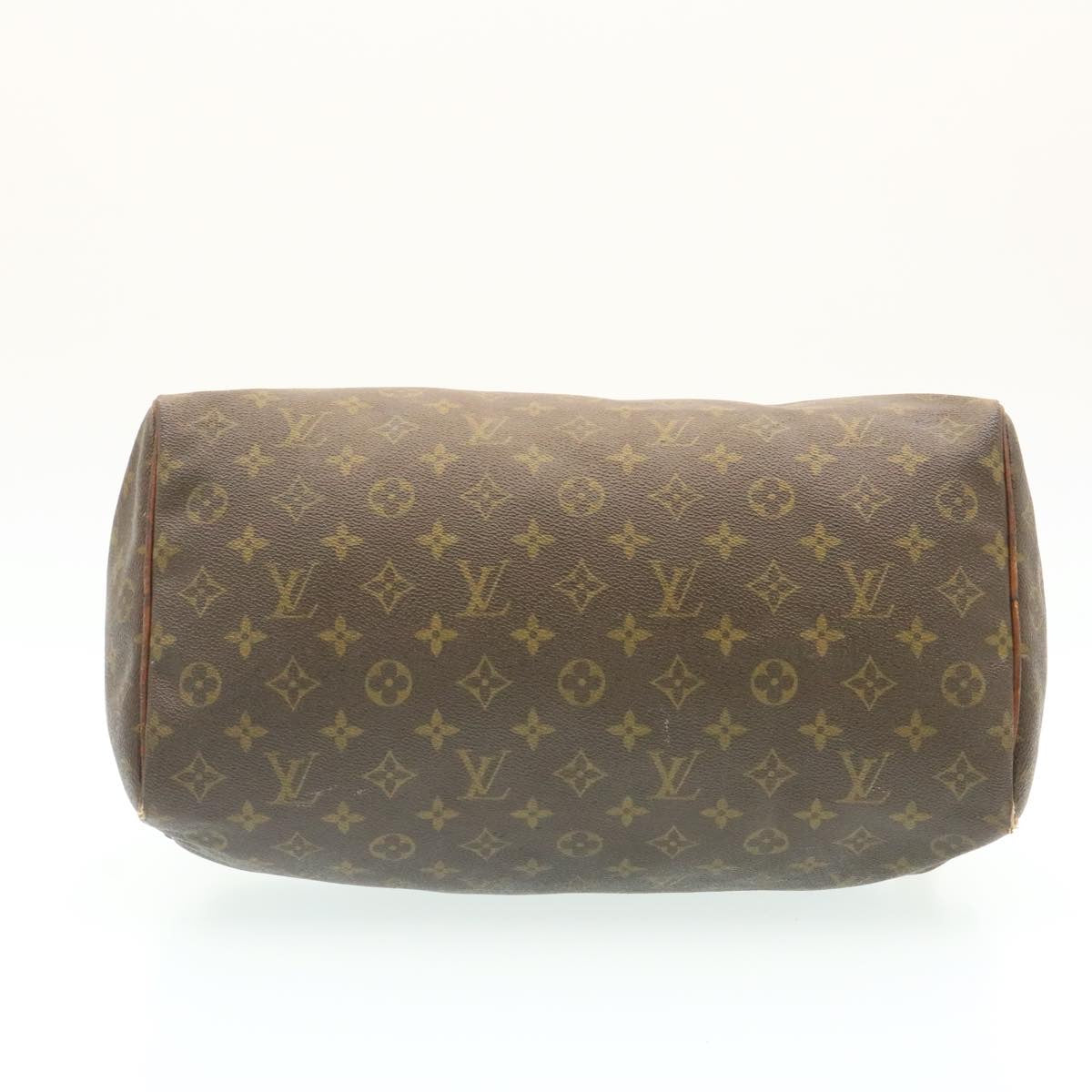 LOUIS VUITTON Monogram Speedy 35 Hand Bag M41524 LV Auth ai155