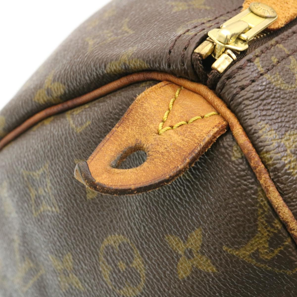 LOUIS VUITTON Monogram Speedy 35 Hand Bag M41524 LV Auth ai155