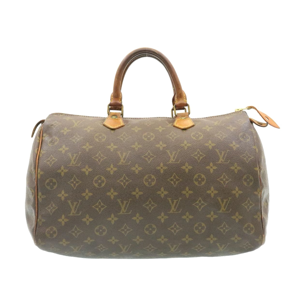 LOUIS VUITTON Monogram Speedy 35 Hand Bag M41524 LV Auth ai155