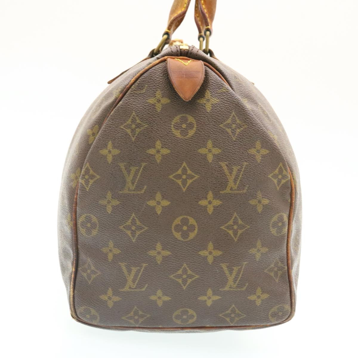 LOUIS VUITTON Monogram Speedy 35 Hand Bag M41524 LV Auth ai155