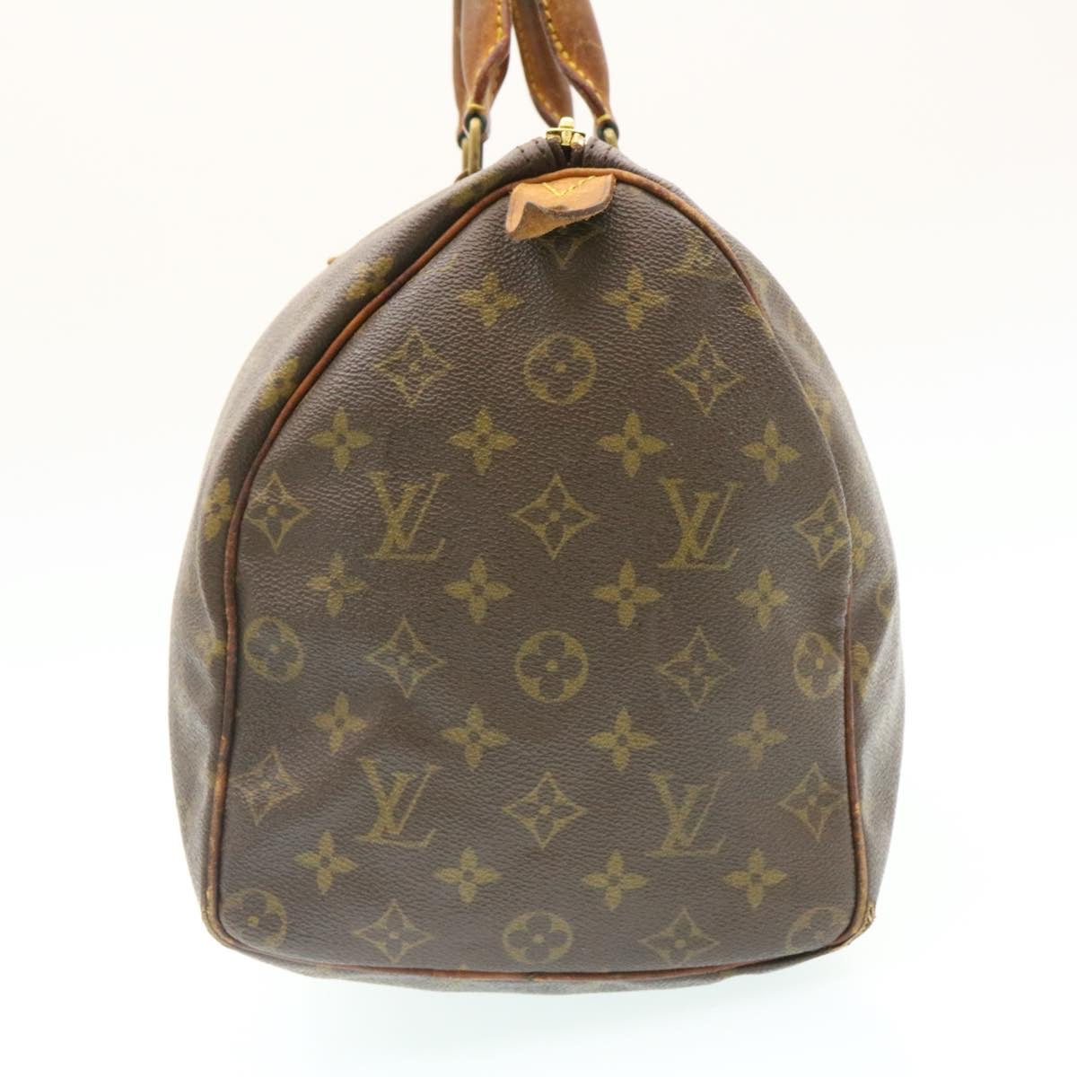 LOUIS VUITTON Monogram Speedy 35 Hand Bag M41524 LV Auth ai155