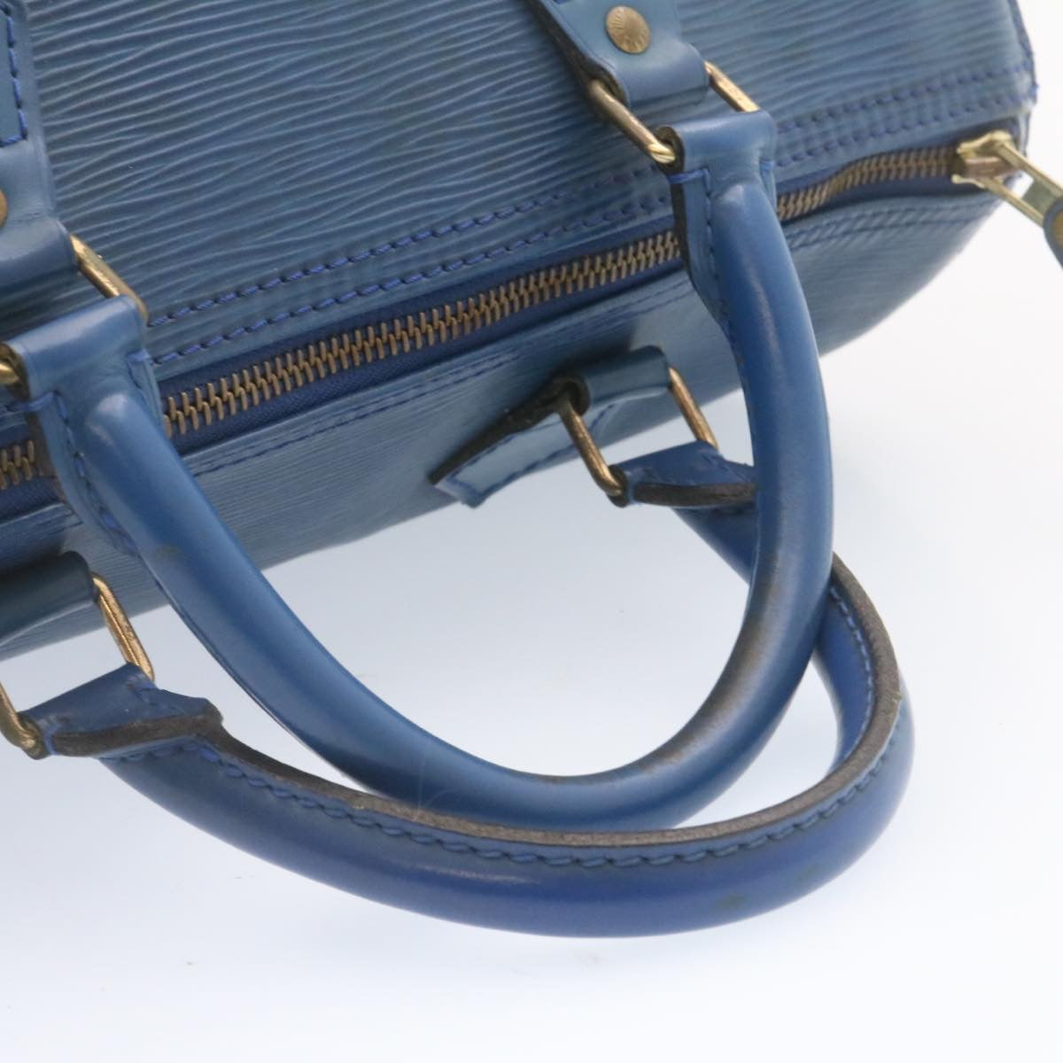 LOUIS VUITTON Epi Alma Hand Bag Blue M52145 LV Auth ai161