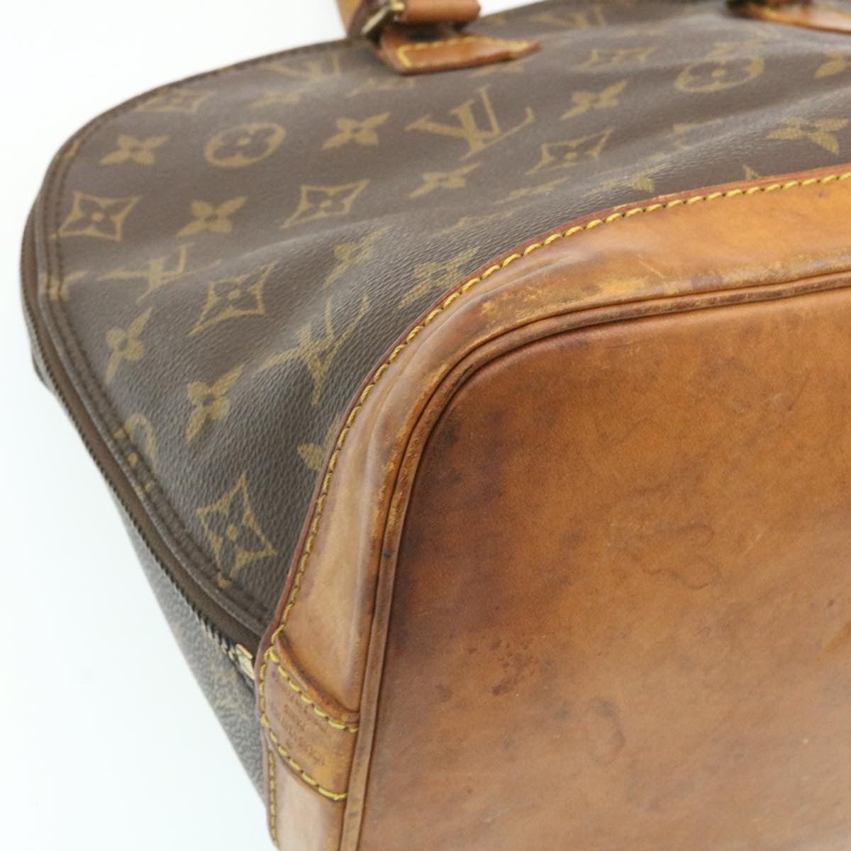 LOUIS VUITTON Monogram Alma Hand Bag M51130 LV Auth ai163