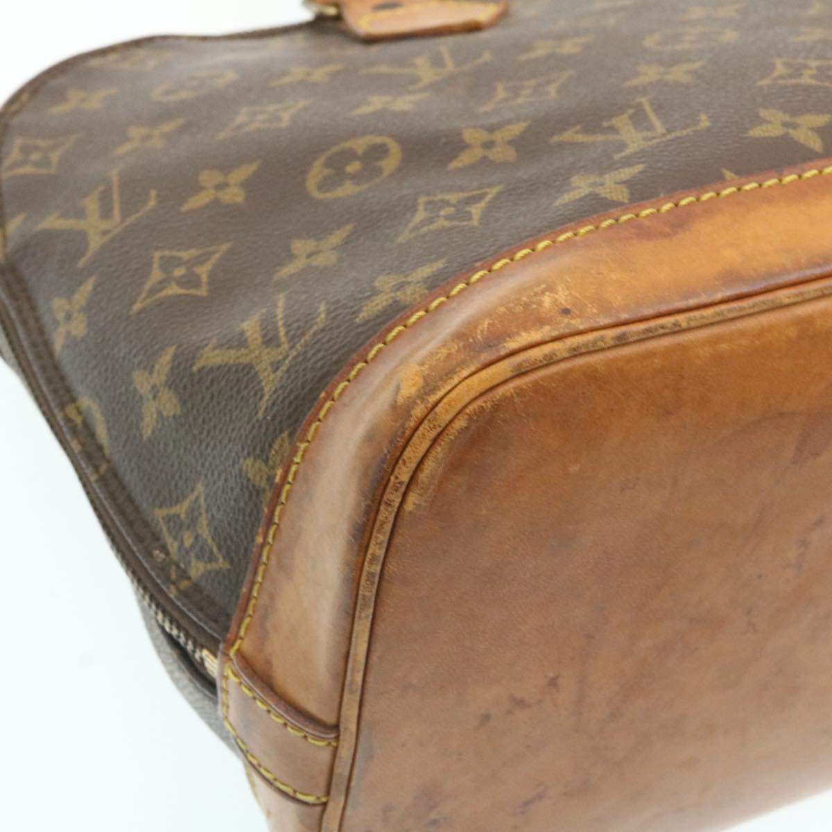 LOUIS VUITTON Monogram Alma Hand Bag M51130 LV Auth ai163