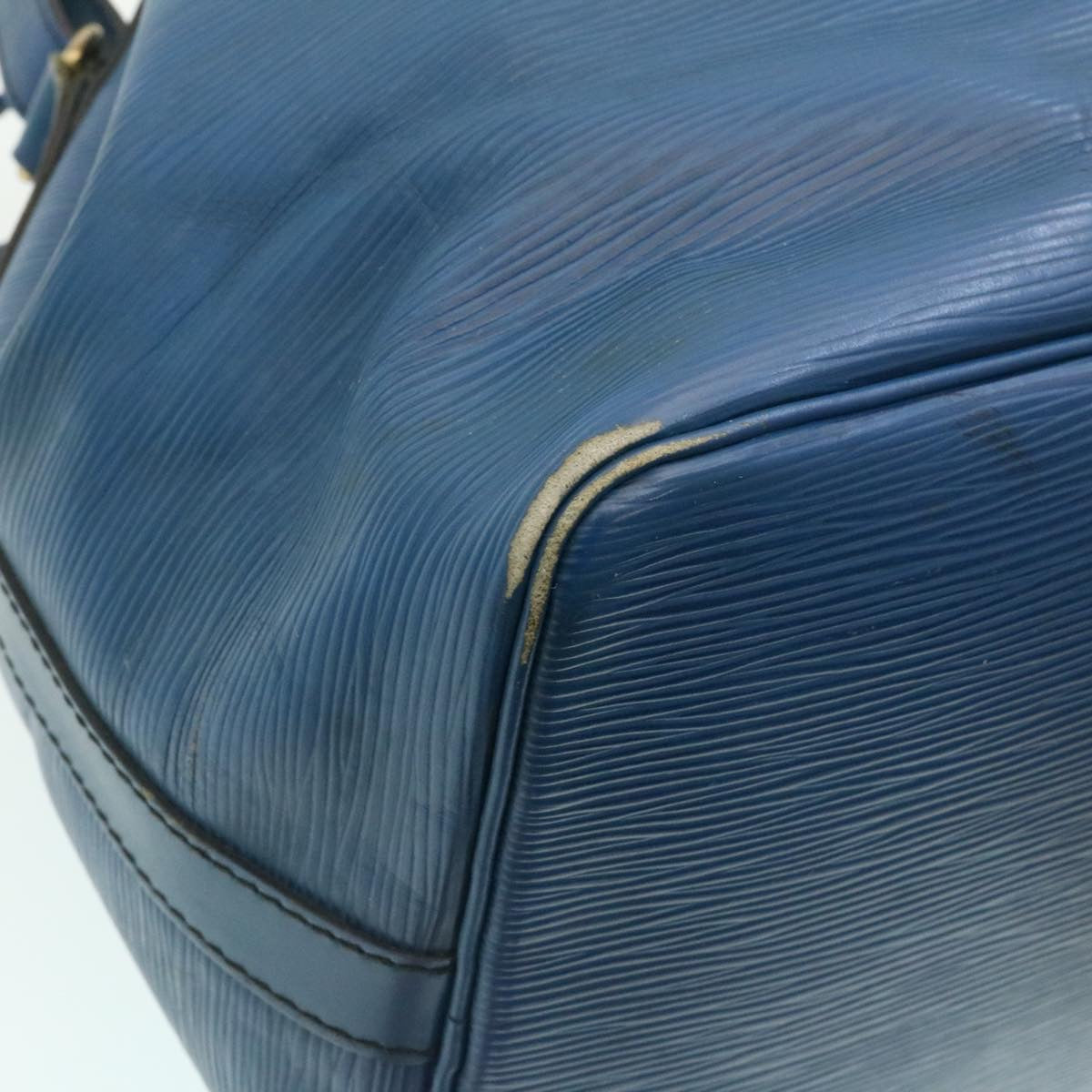 LOUIS VUITTON Epi Petit Noe Shoulder Bag Blue M44105 LV Auth ai182