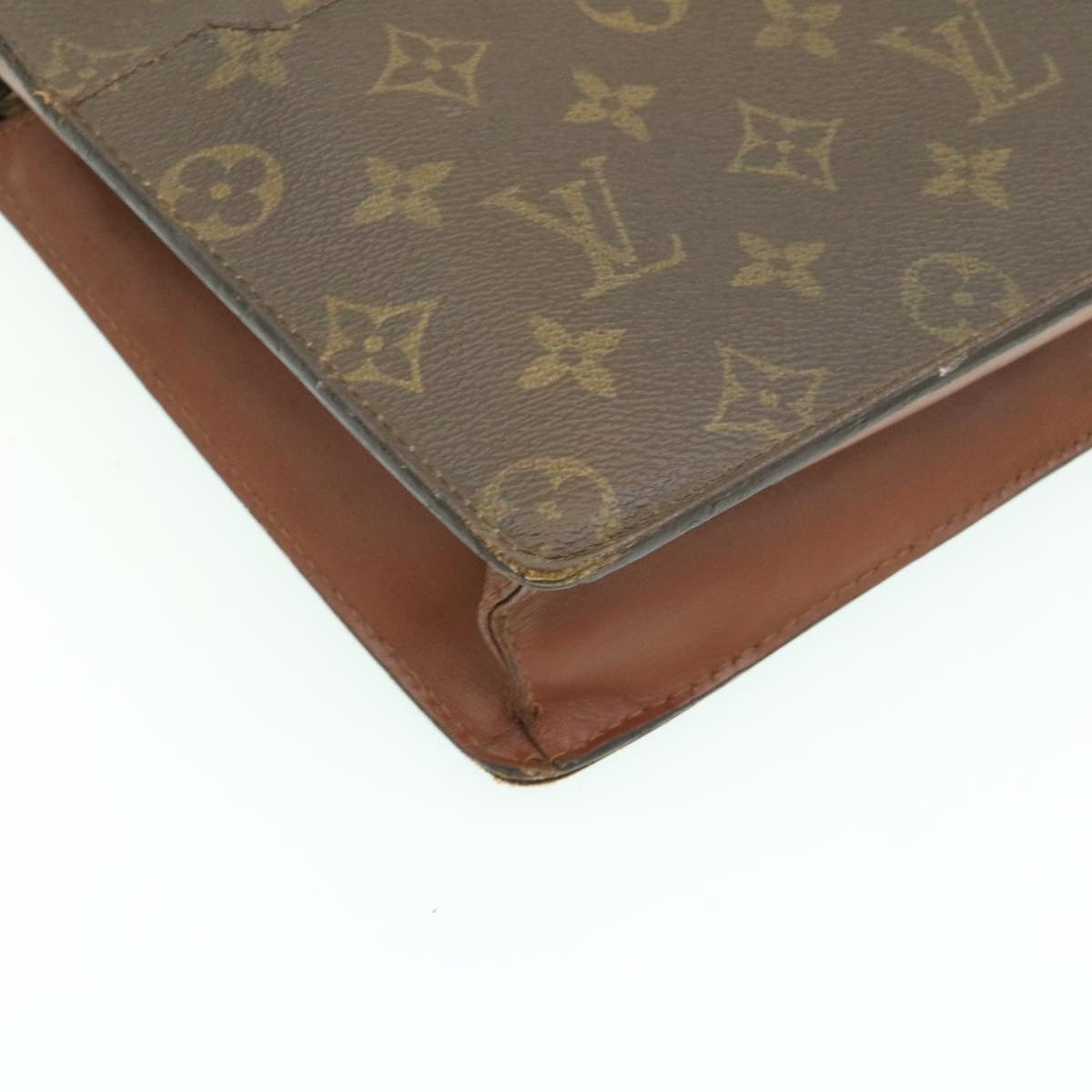 LOUIS VUITTON Monogram Pochette Homme Clutch Bag M51795 LV Auth ai183