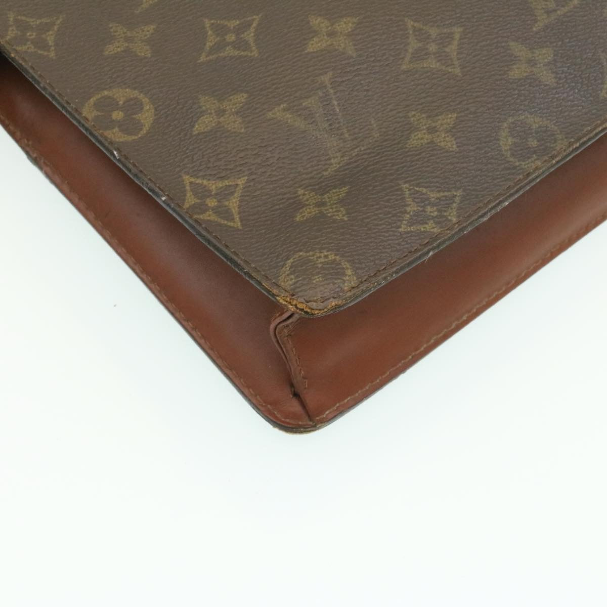 LOUIS VUITTON Monogram Pochette Homme Clutch Bag M51795 LV Auth ai183