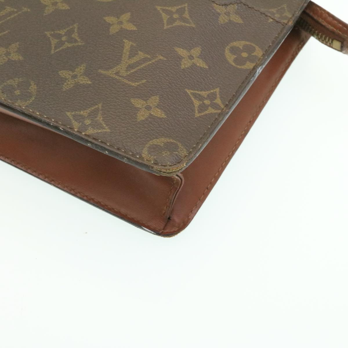 LOUIS VUITTON Monogram Pochette Homme Clutch Bag M51795 LV Auth ai183